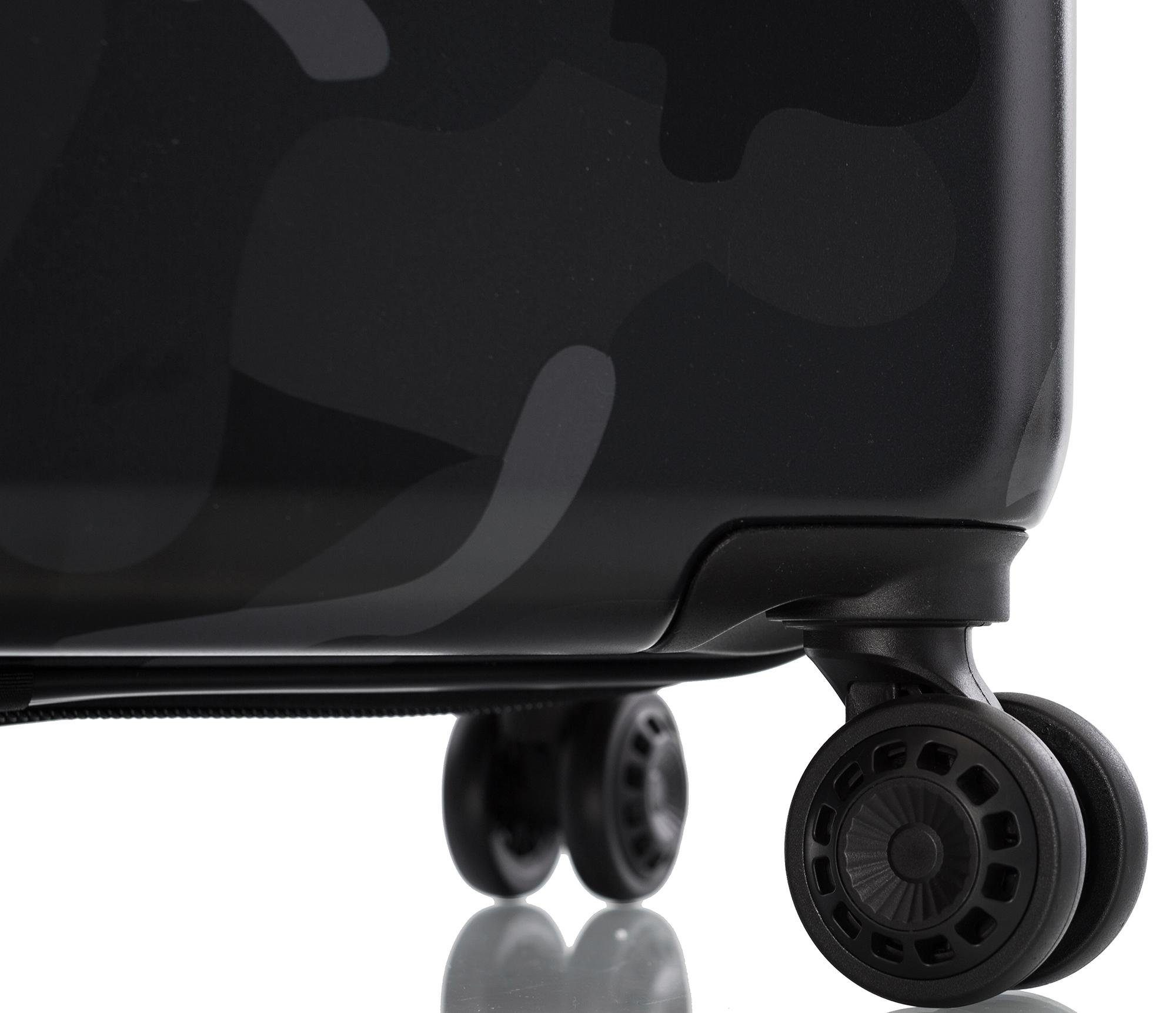 Heys Hartschalen-Trolley »Black Camo, 66 cm«, 4 Rollen, Heys x Joachim Llambi Hartschalen-Koffer Volumenerweiterung