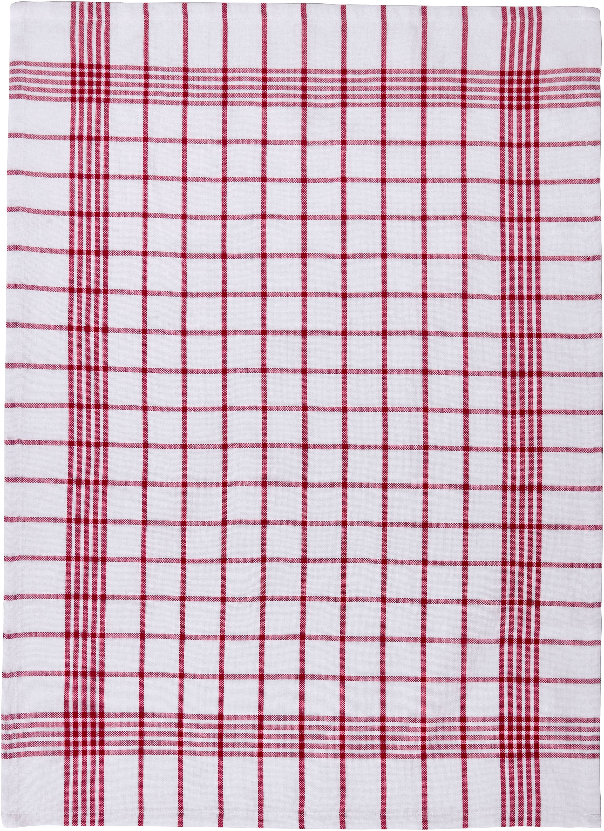 GOODproduct Geschirrtuch »Vivianne« 100% Baumwolle,70×50 cm, blau/rot -weisse, 10Stk. Set, weich, saugstark