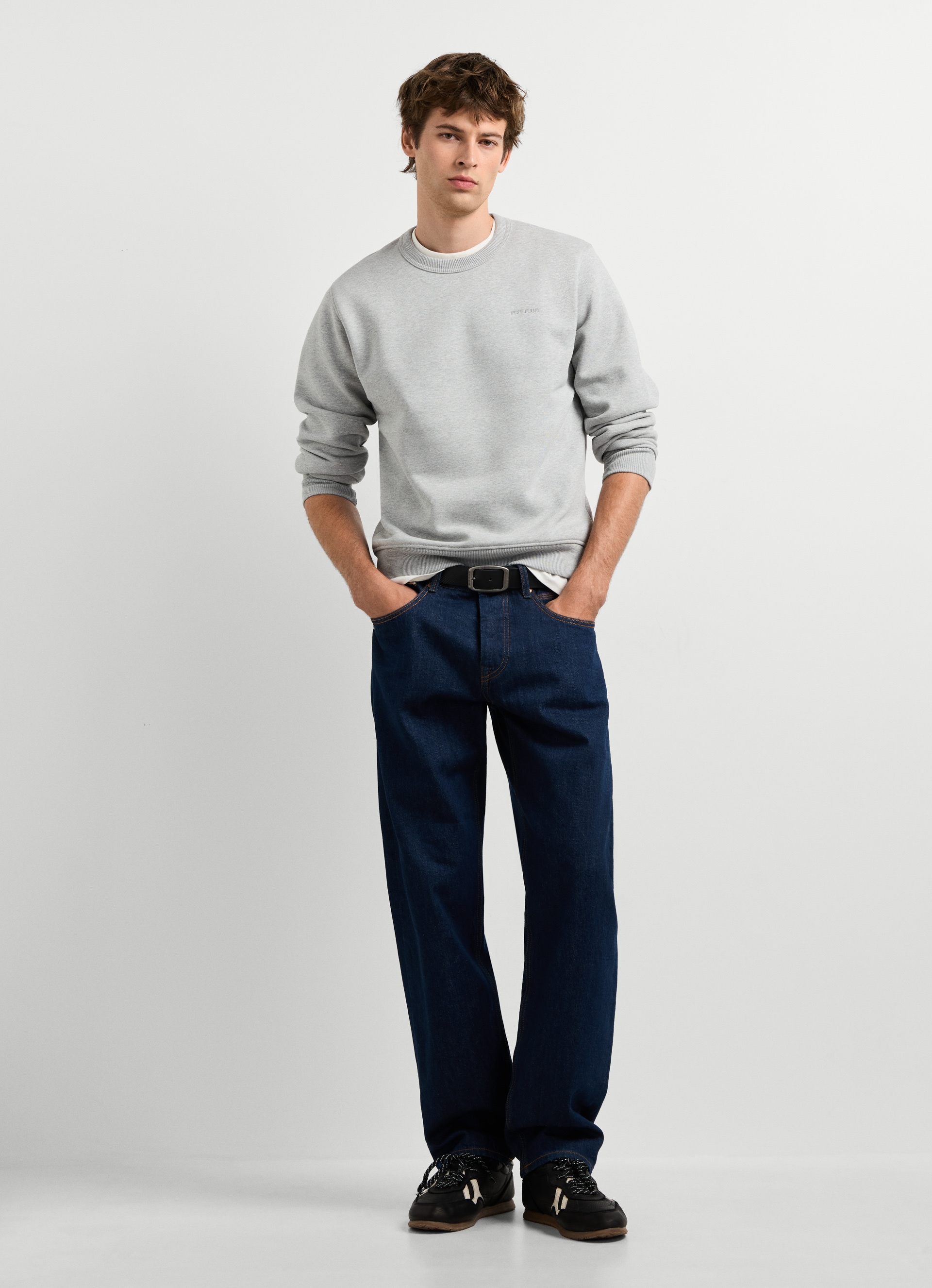Pepe Jeans Sweat-shirt »JEFFERSON CREW«, avec broderie de logo, mélange de coton
