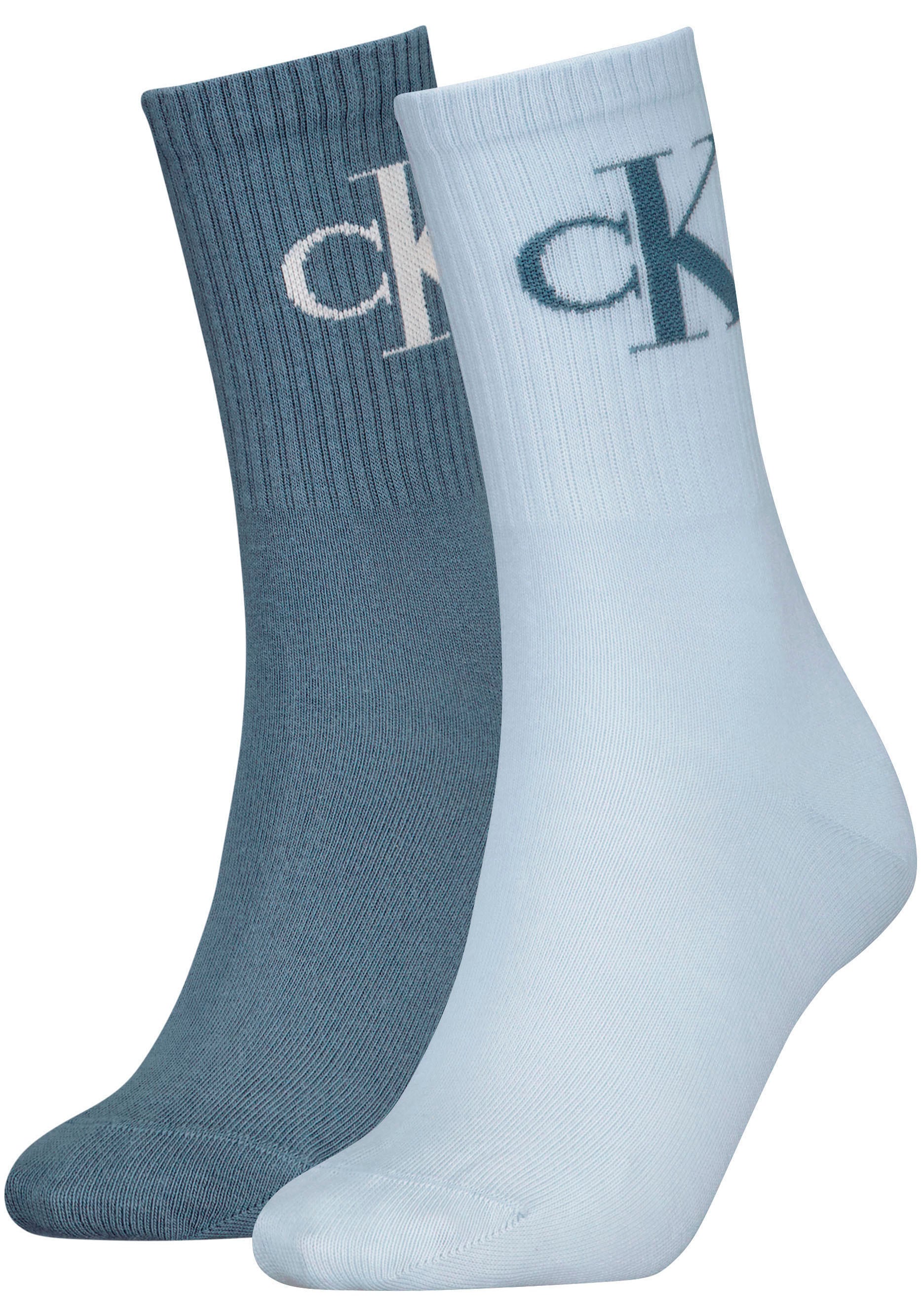 Socken, (2 Paar), mit Logostickerei