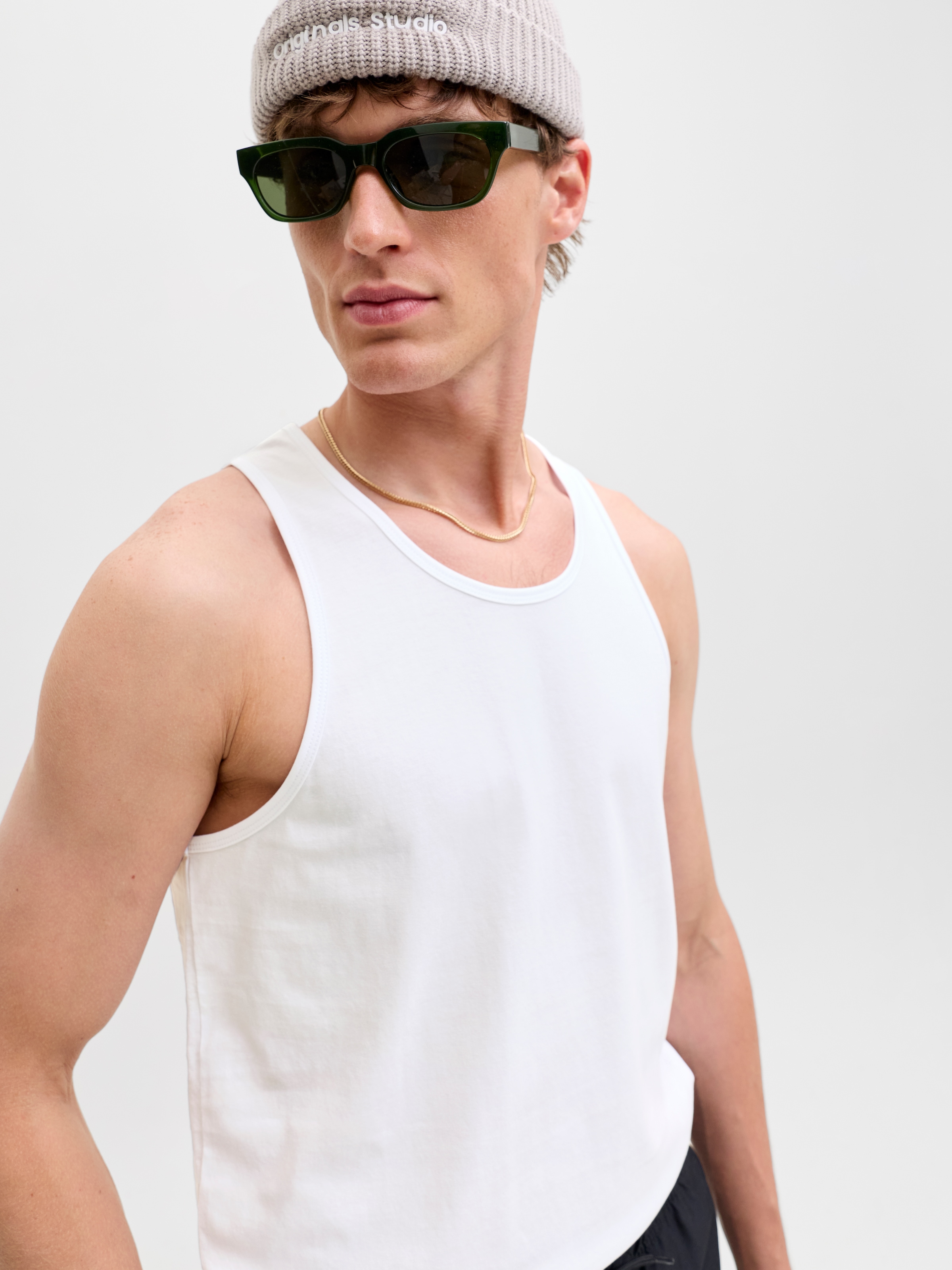 Jack & Jones T-shirt de musculation »JJEORGANIC BASIC TANKTOP NOOS« Baumwolle, Rundhalsausschnitt