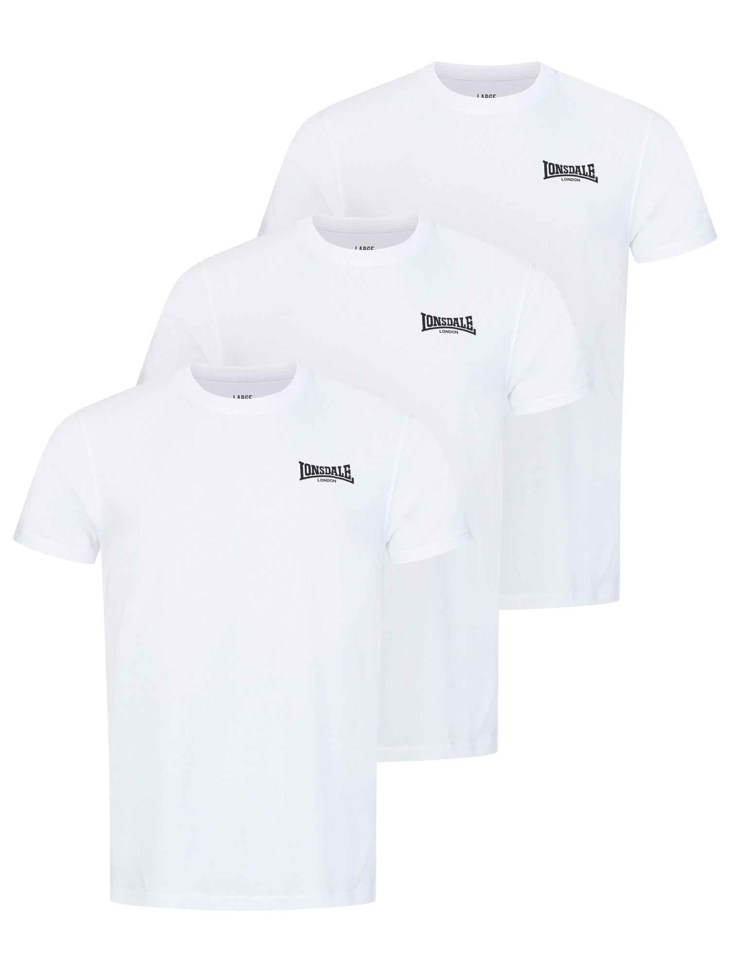 Image of Lonsdale T-Shirt "ROSCOMMON" Packung, 3 Stk.