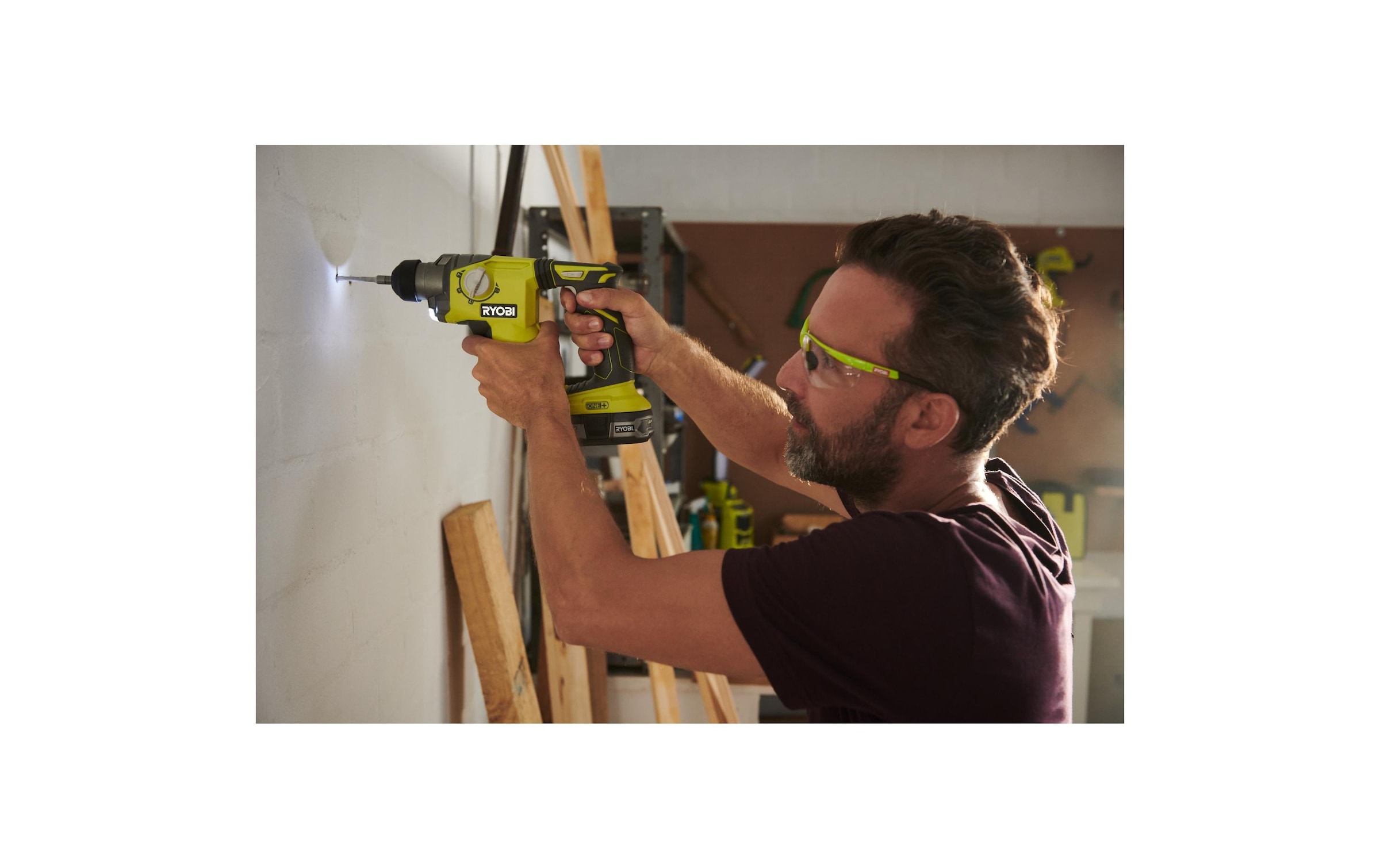 Akku-Bohrhammer »RYOBI R18SDS-0, Solo, 18 V, 45352 Joule«