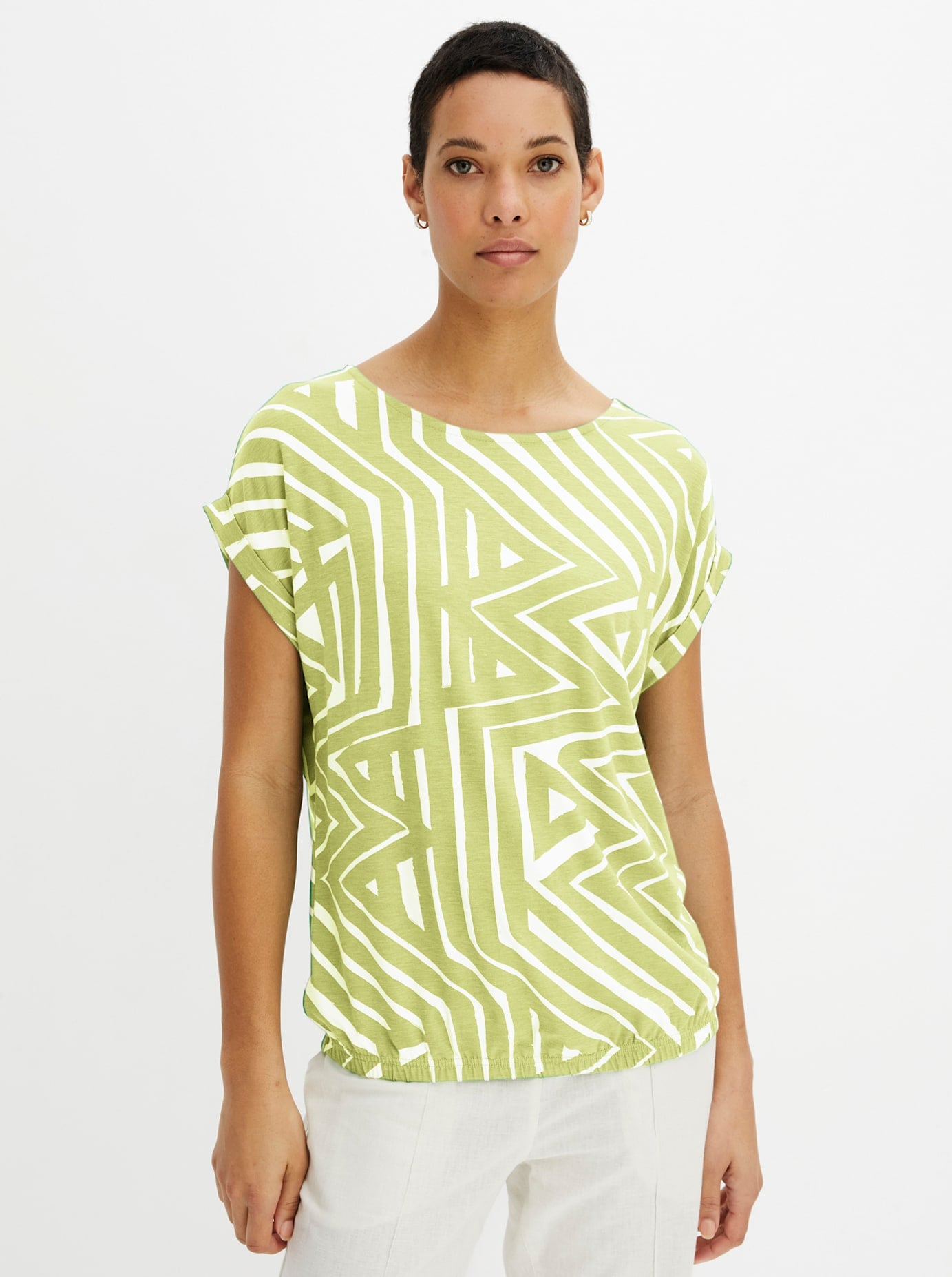 Inspirationen Kurzarmshirt "Viskose-Shirt" 1 tlg.