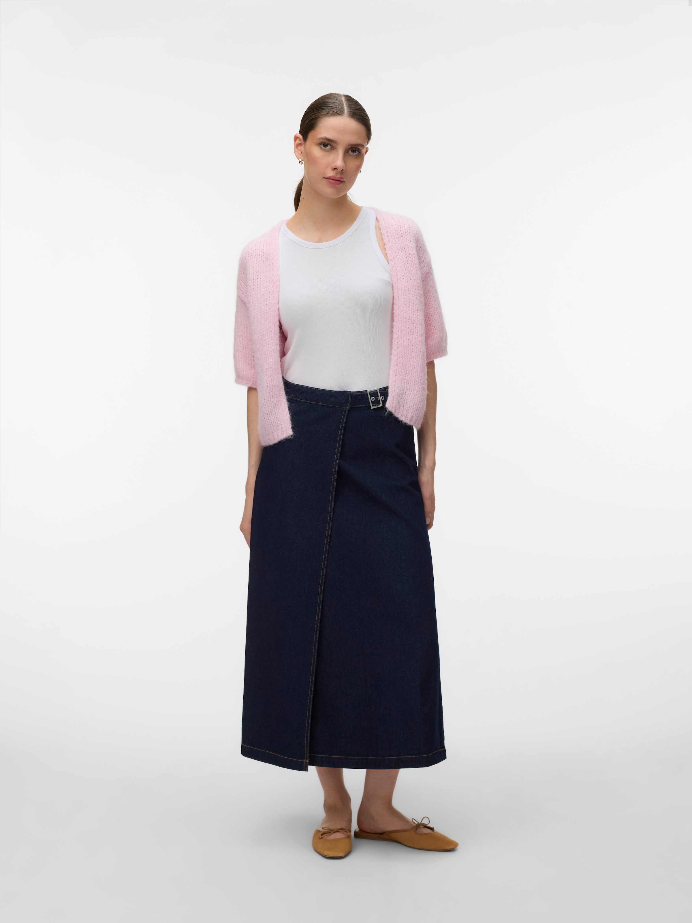 Vero Moda Veste en tricot »VMMAYBE 2/4 OPEN CARDIGAN NOOS« fibre synthétique