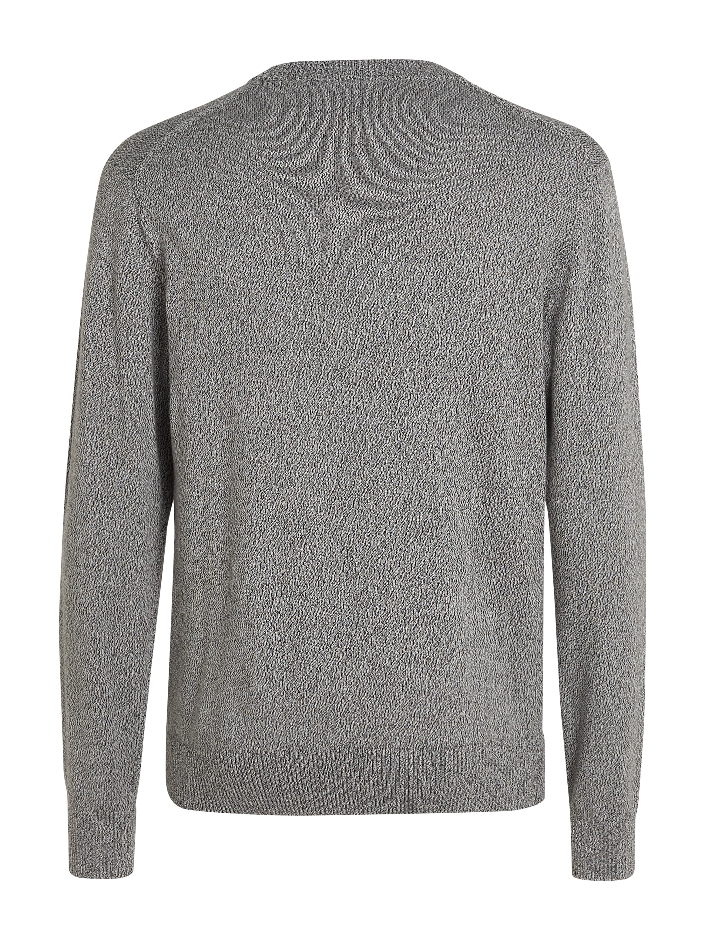Calvin Klein Rundhalspullover »MOULINE CN SWEATER«, mit Logostickerei