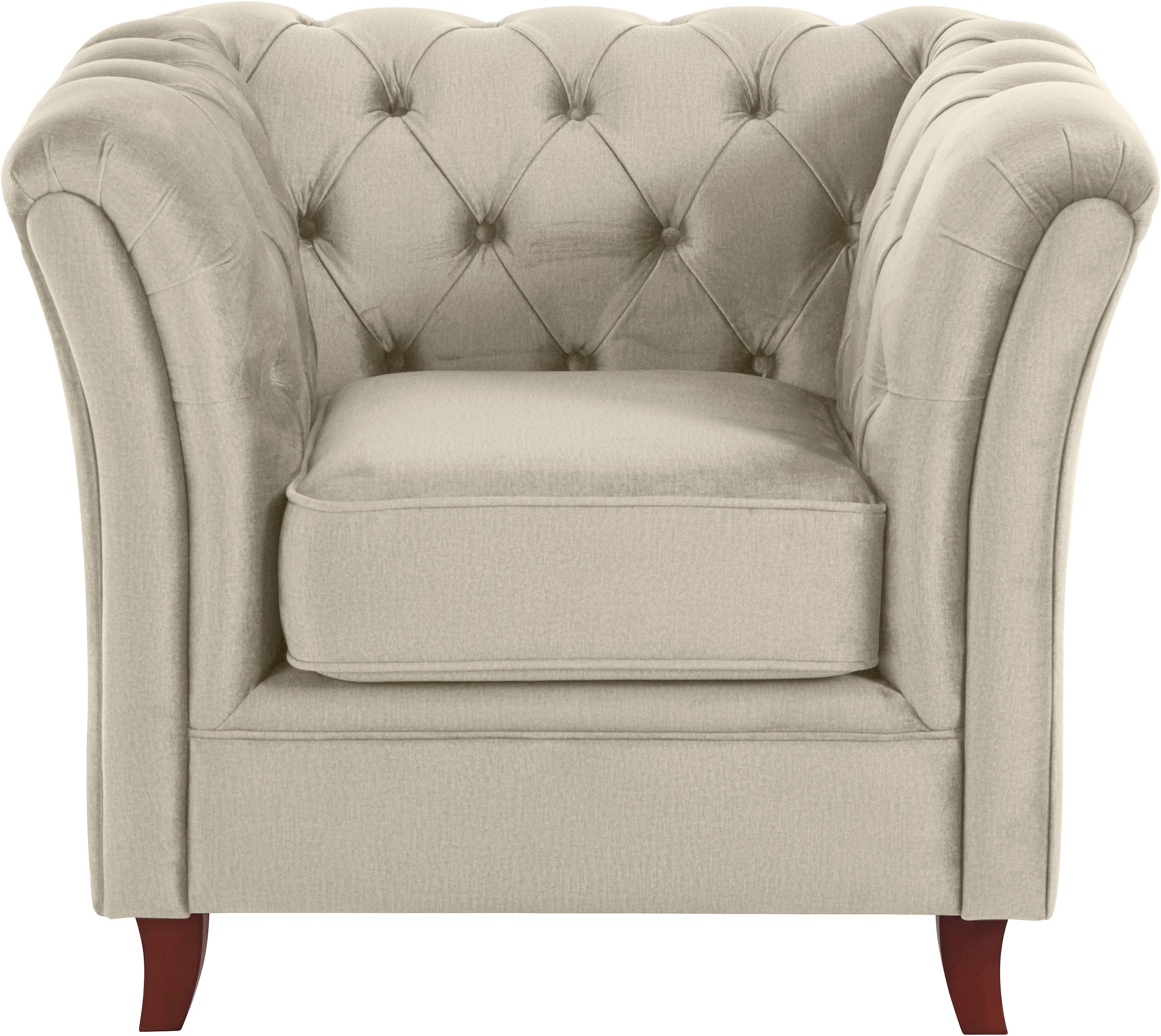 Home affaire Chesterfield-Sessel »Reims Cocktailsessel, Sessel«, mit echter Chesterfield-Knopfheftung, hochwertige Verarbeitung