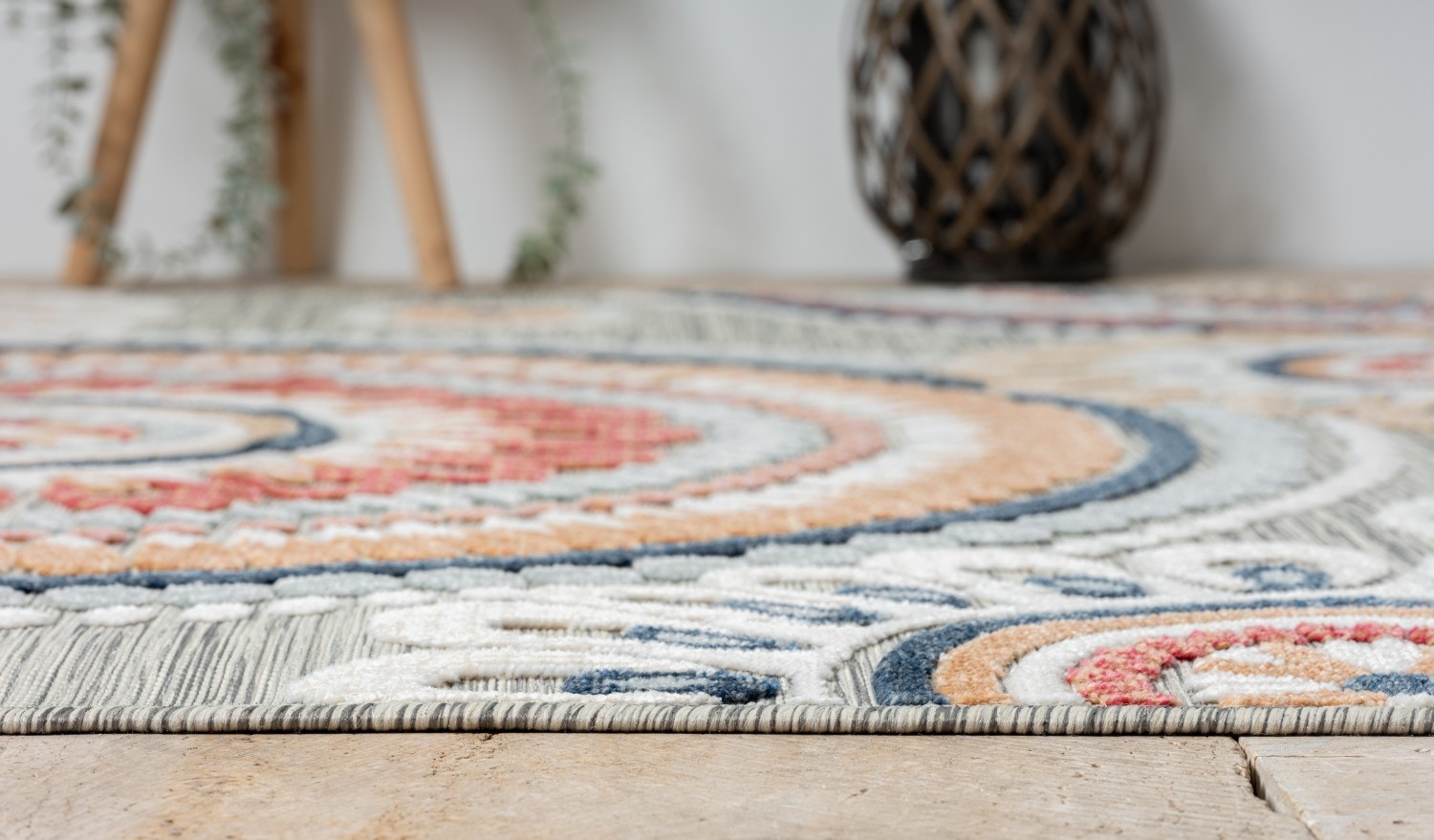 Myflair Möbel & Accessoires Teppich »Loop, LAGERRÄUMUNG!«, rechteckig, 8 mm Höhe, modernes Design, Hoch-Tief Effekt, Outdoor geeignet, Balkon, Terrasse