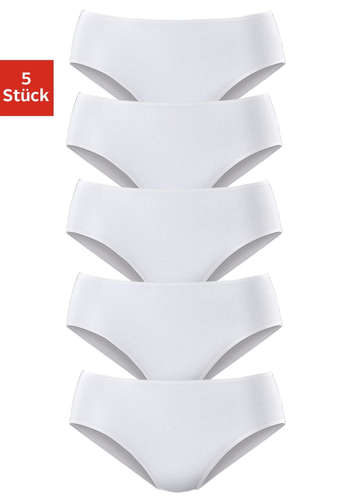 Image of petite fleur by Lascana Jazz-Pants Slips 5er-Pack, aus elastischer Baumwoll-Qualität