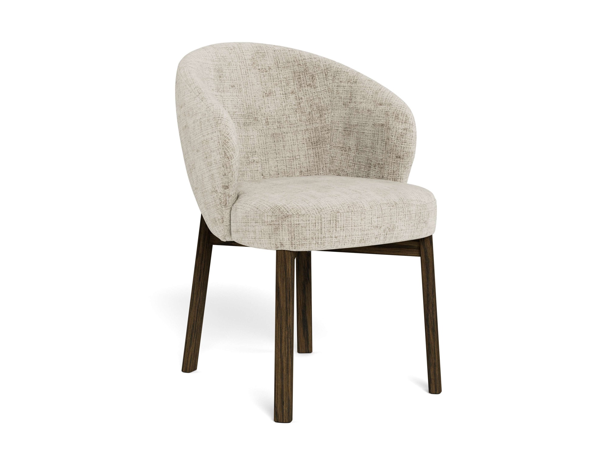 ACTONA GROUP Chaise de salle à manger »Polsterstuhl« (Ensemble) 2 cuisChaise, tissu beige, accoudoirs, rembourrage, pieds ronds en chêne, FSC™