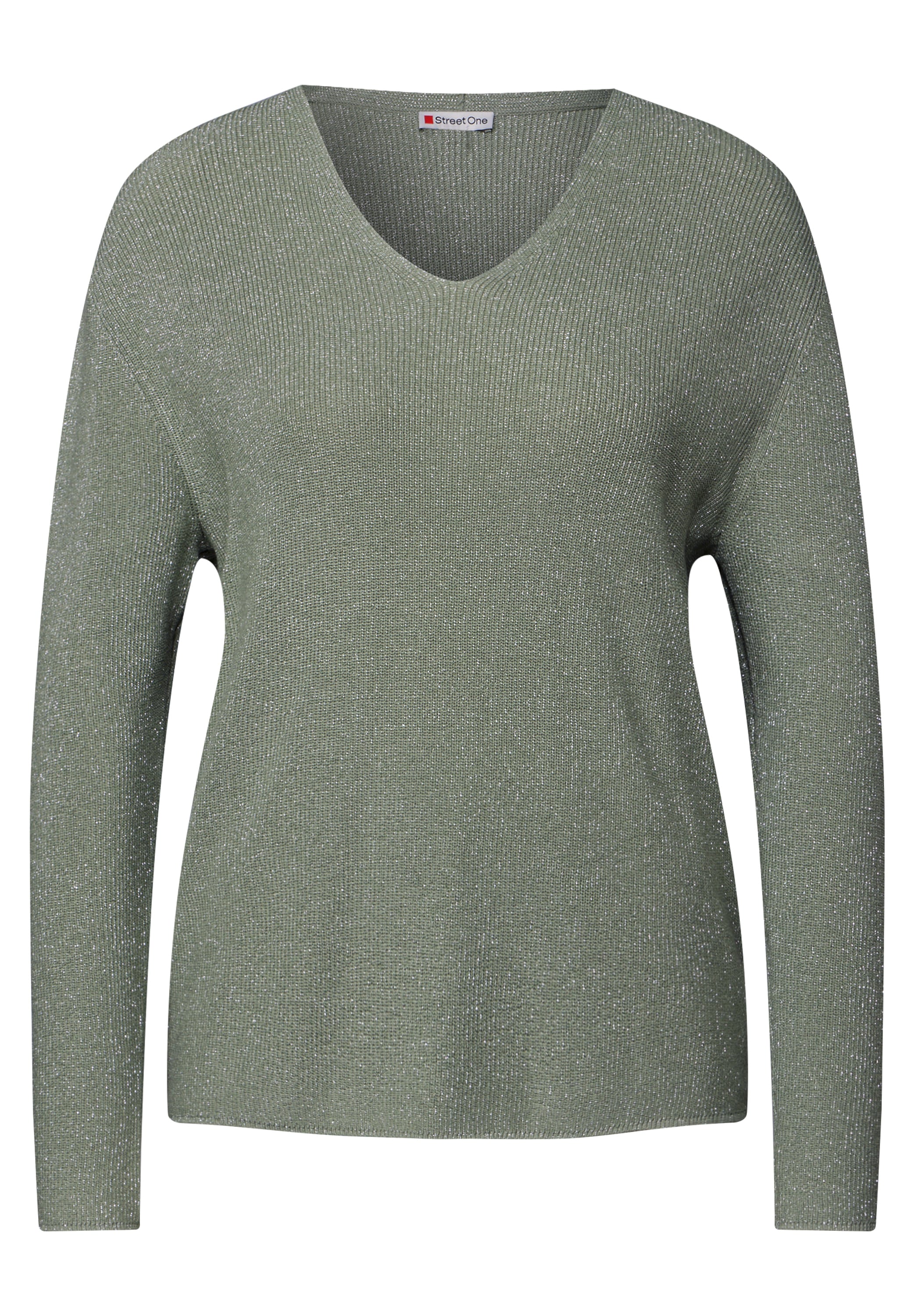 STREET ONE Strickpullover, mit metallisierten Fasern