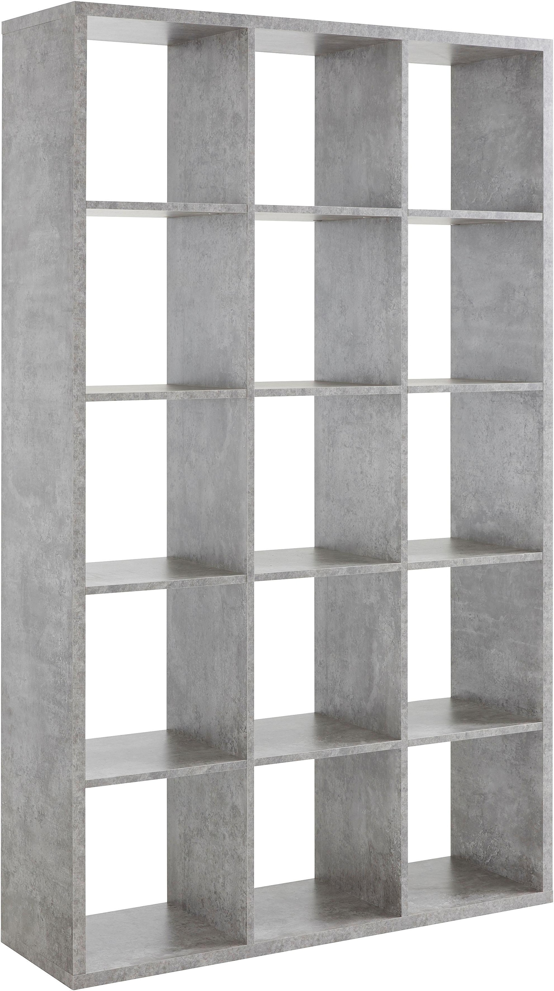 FORTE Standregal »Mauro, Raumteiler, sorgt für Stil und Ordnung« B/H/T ca: 107/176/ 32cm,  5 Fächer, Jedes Fach ist bis zu 5 kg belastbar, Fachgrösse 33x33cm