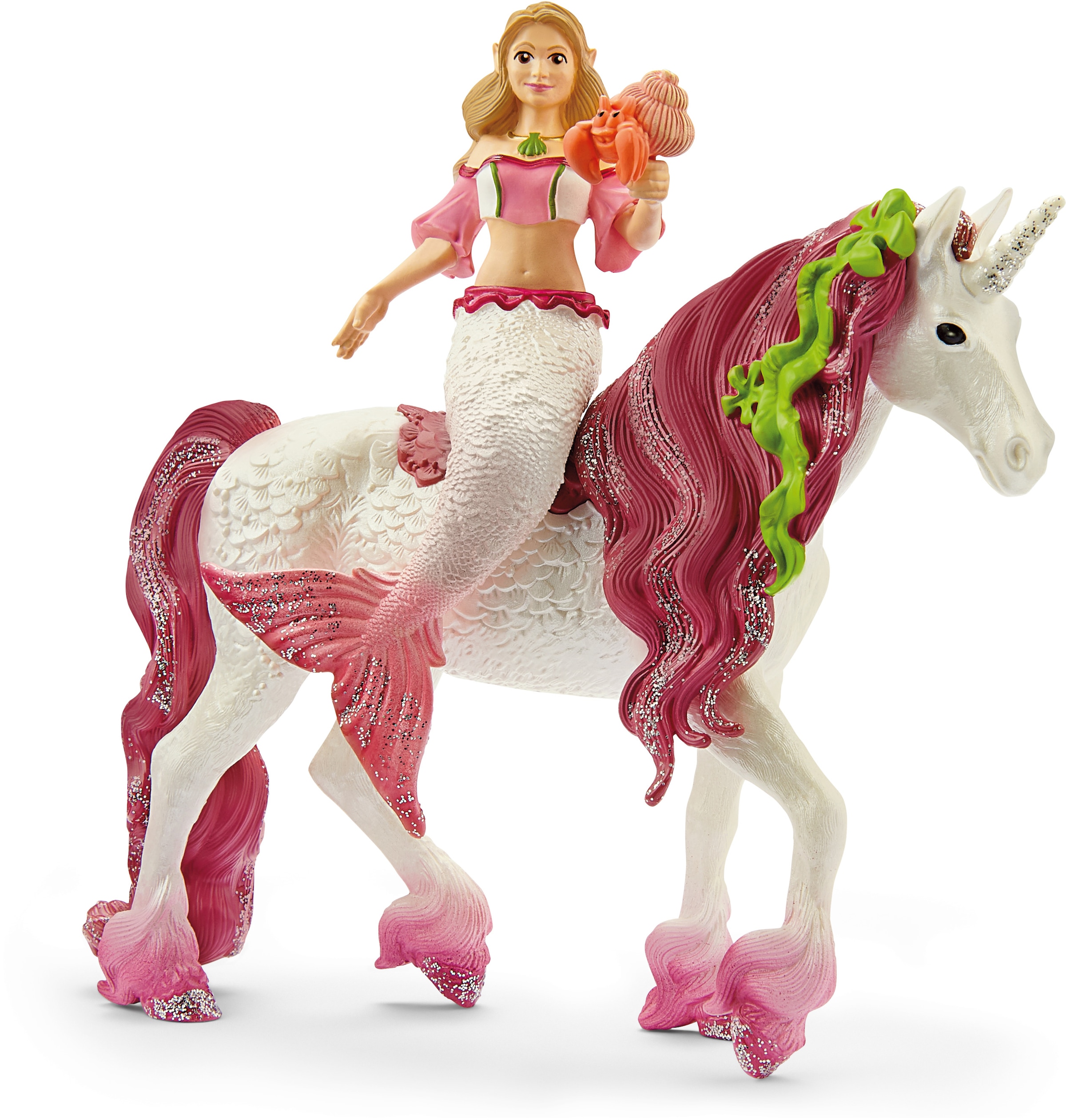 Schleich® Spielfigur »BAYALA®, Meerjungfrau-Feya auf Unterwassereinhorn (70593)«