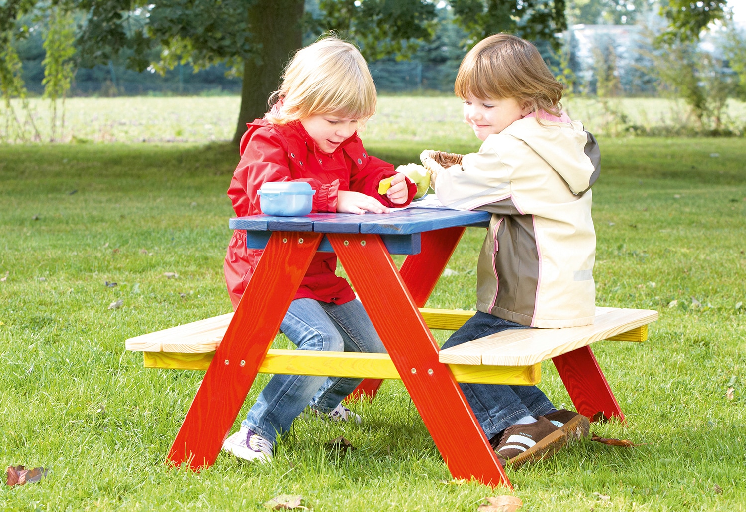 Pinolino® Garten-Kindersitzgruppe »Nicki«, Picknicktisch, BxHxT: 90x79x50 cm