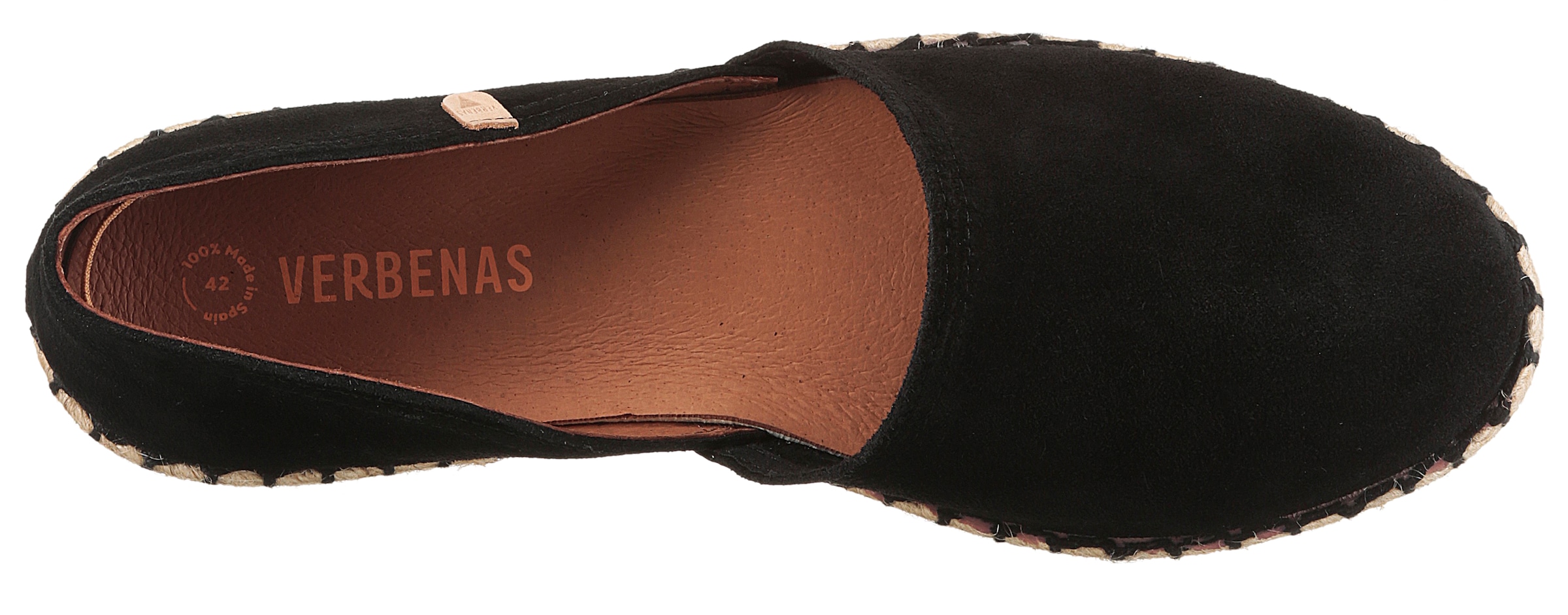 VERBENAS Espadrille »CARMEN SERRAJE«, Schlupfschuh, Sommerschuh, Loafer mit typischem Jute-Rahmen
