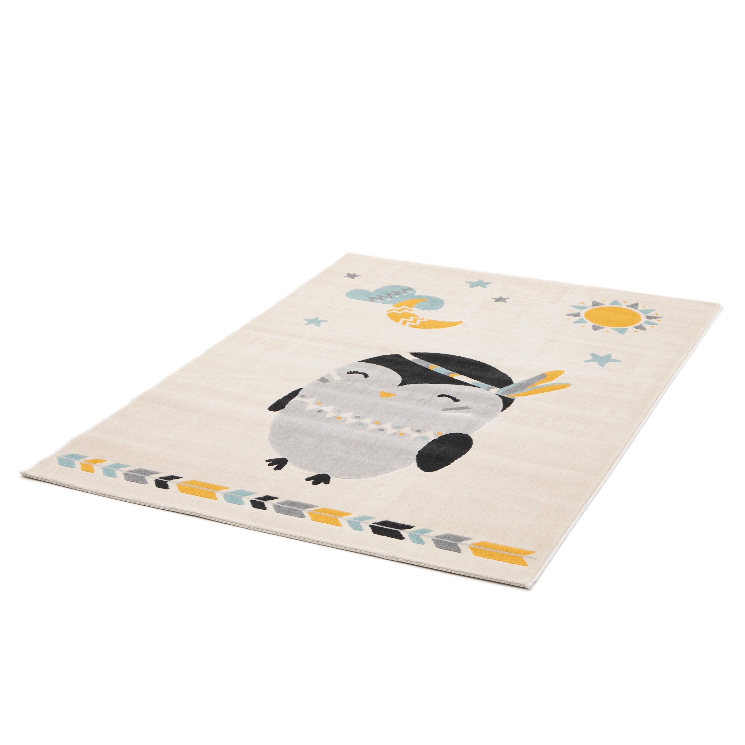 Image of Primaflor-Ideen in Textil Kinderteppich "COCOON - Wunderwelt" rechteckig 6 mm Höhe Kurzflor, Motiv Pinguin