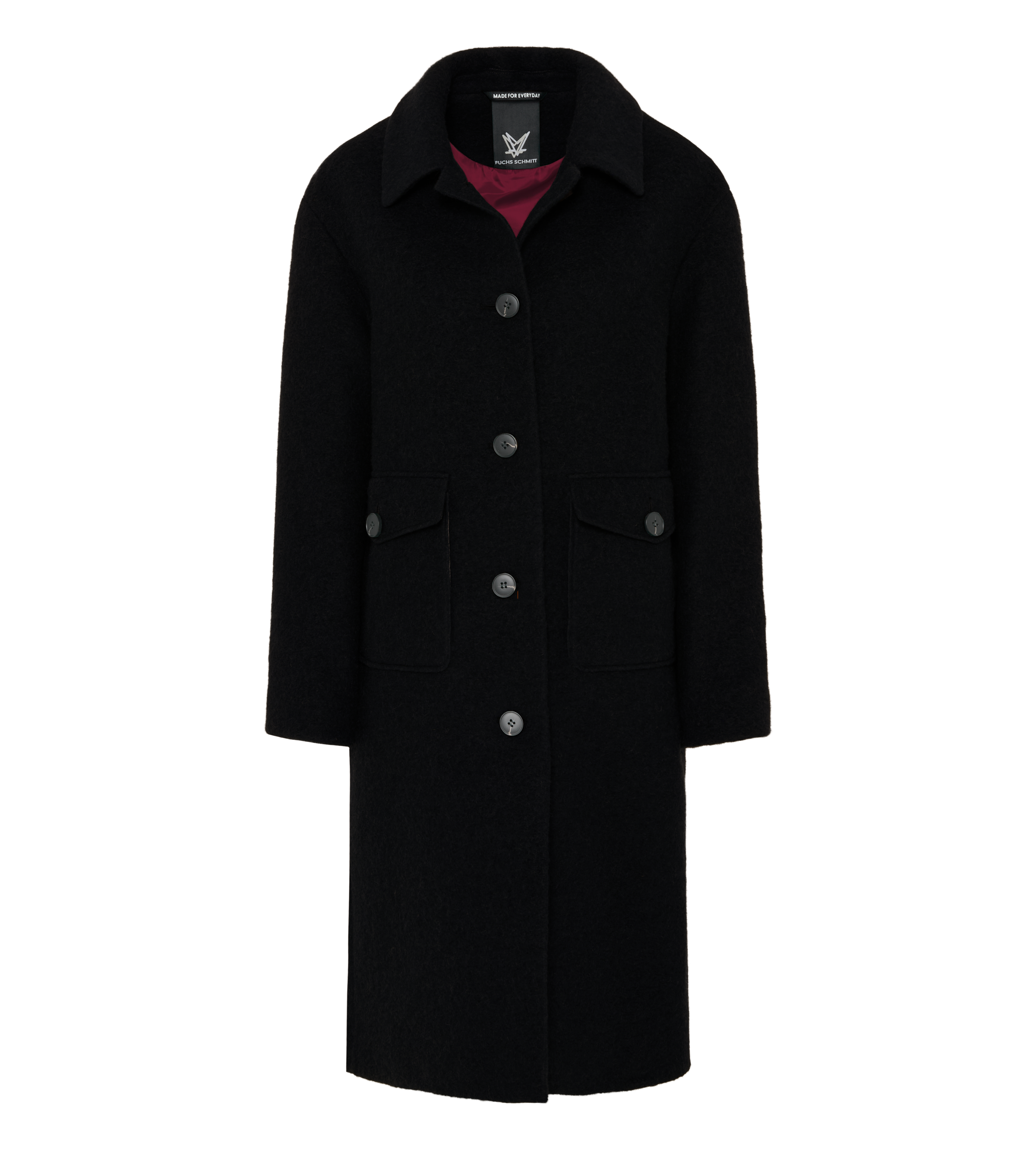 Image of Fuchs Schmitt Wollmantel "Wollmantel" aufgesetzte Taschen, Regular Fit
