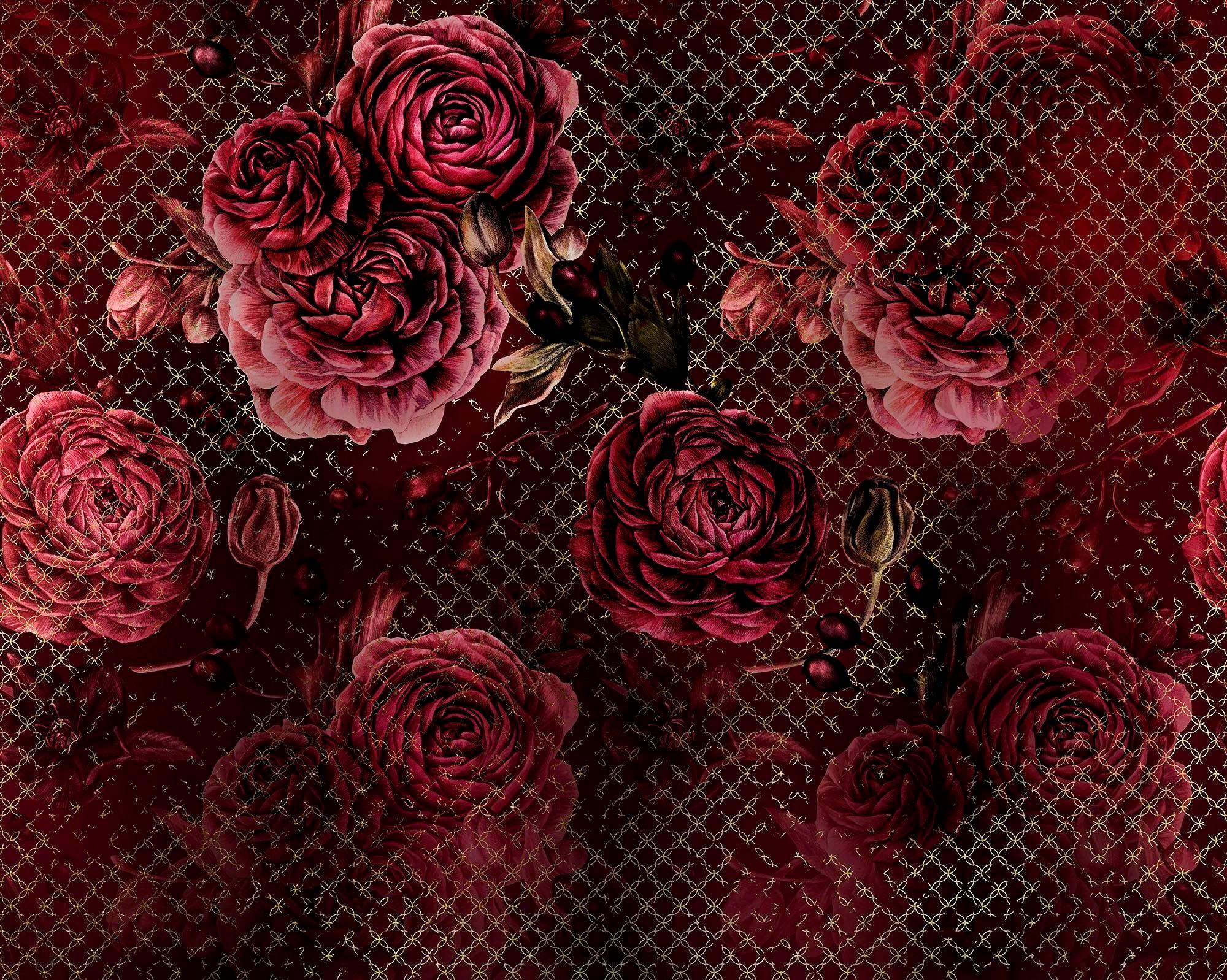Image of Komar Vliestapete »Rouge Intense«, naturalistisch bei Ackermann Versand Schweiz