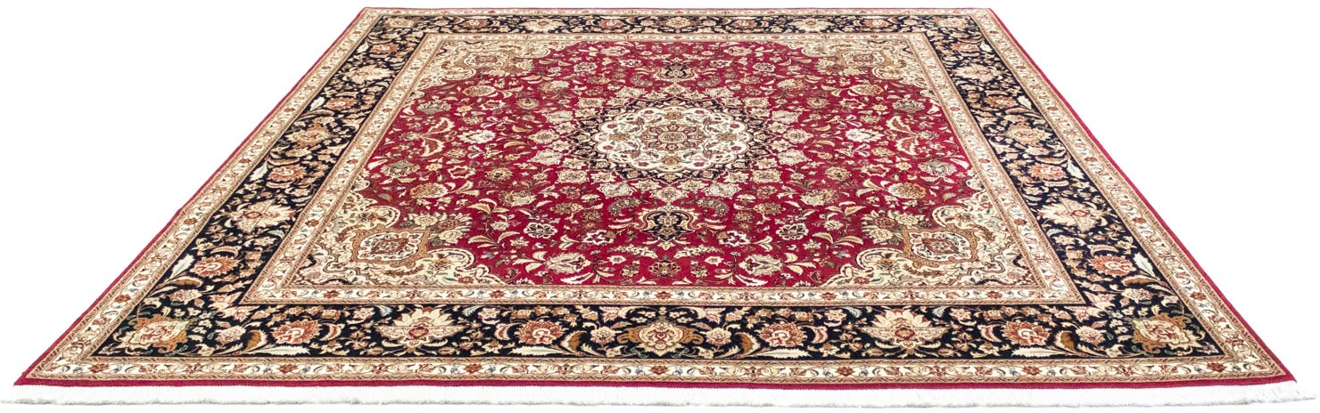 Image of morgenland Teppich »Täbriz 60 Raj Teppich handgeknüpft rot«, rechteckig, 6 mm Höhe, handgeknüpft bei Ackermann Versand Schweiz