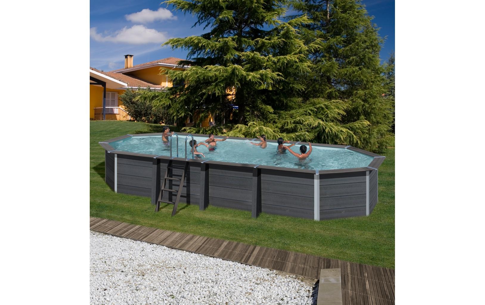 Gre Piscine ovale »Avantgarde« 6-tlg., Composite Pool, BxLxH: 386x804x124 cm