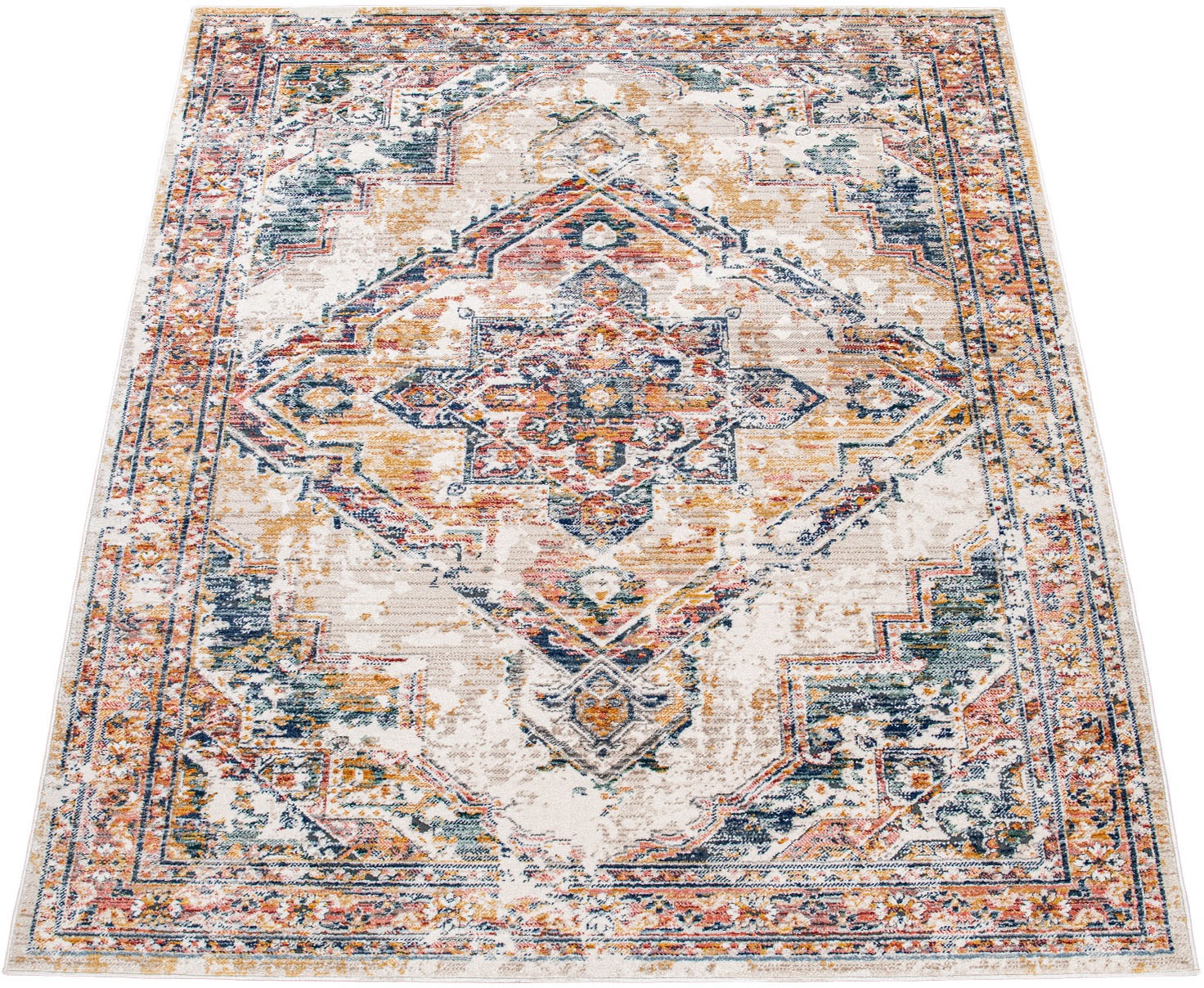 Image of Paco Home Teppich »Herbete 735«, rechteckig, 8 mm Höhe, Kurzflor, Orient-Optik, Vintage Design, Wohnzimmer bei Ackermann Versand Schweiz