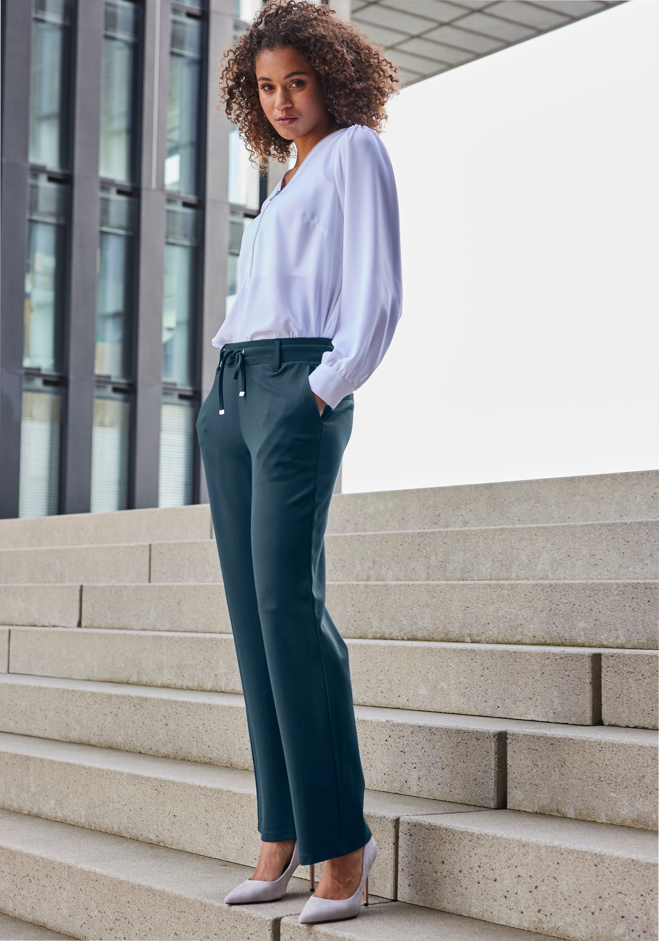 LASCANA Pantalon homewear  en matière fluide et douce, vêtements d’intérieur