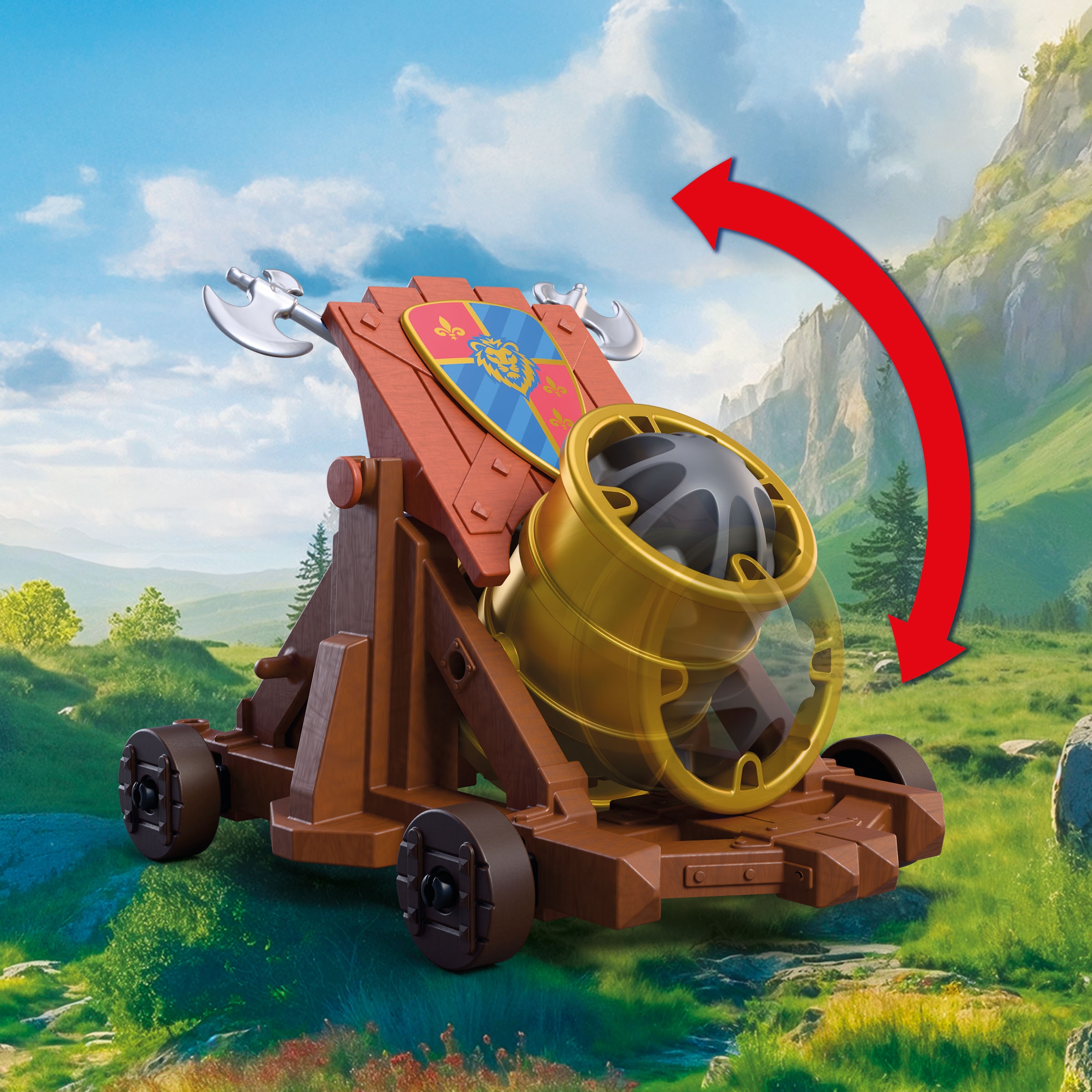 Playmobil® Jeu de construction »Schusswaffe Löwenritter (72115), Knights« fabriqué en Europe