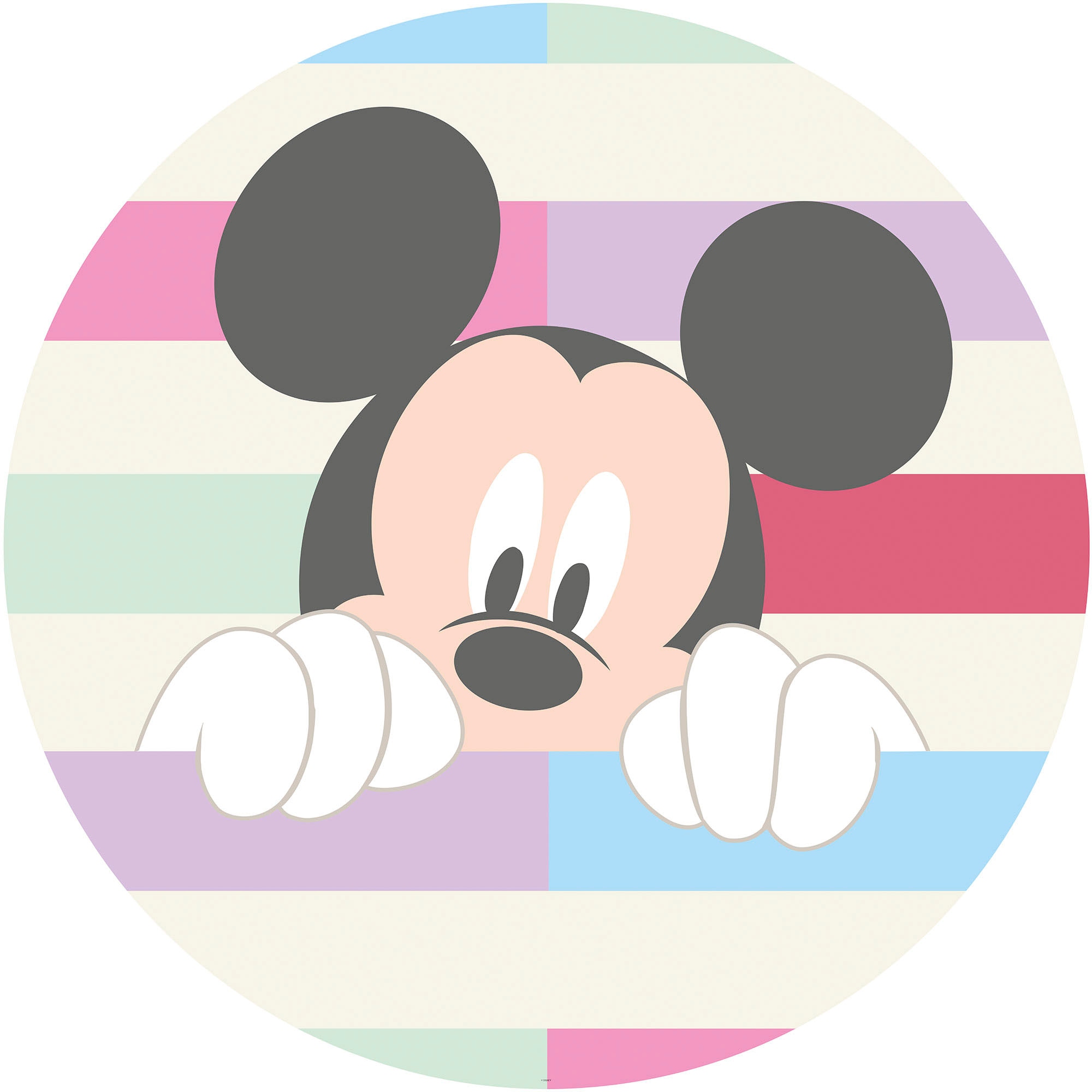 ✌ Komar Wandtattoo »Mickey (Breite en rund Komar 125x125 St., Dot), selbstklebend und Peek-a-boo«, x cm (Set, 1 Höhe), ligne Acheter