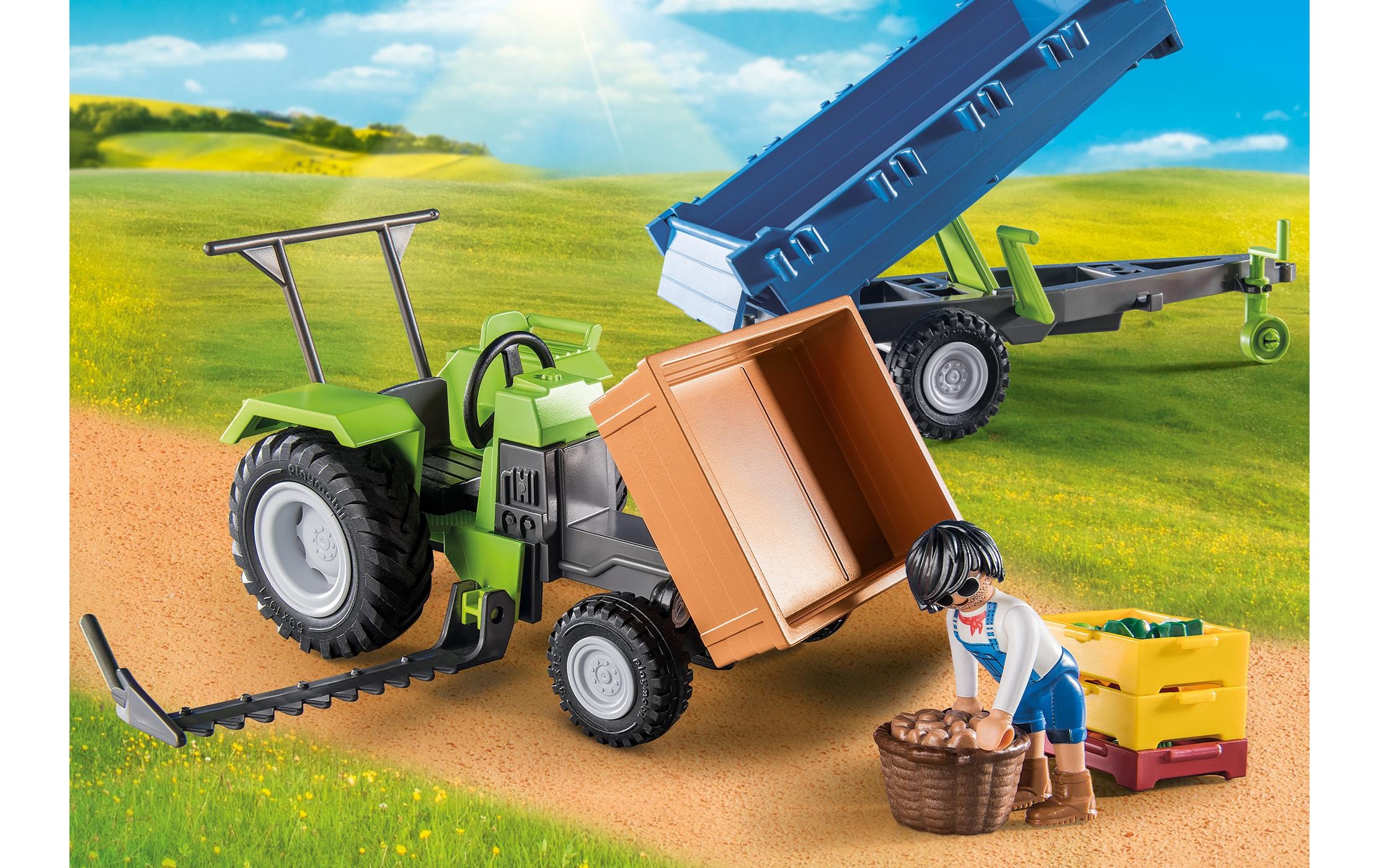 Playmobil® Spielbausteine »Country Traktor mit Hänger 71249«, (42 St.)