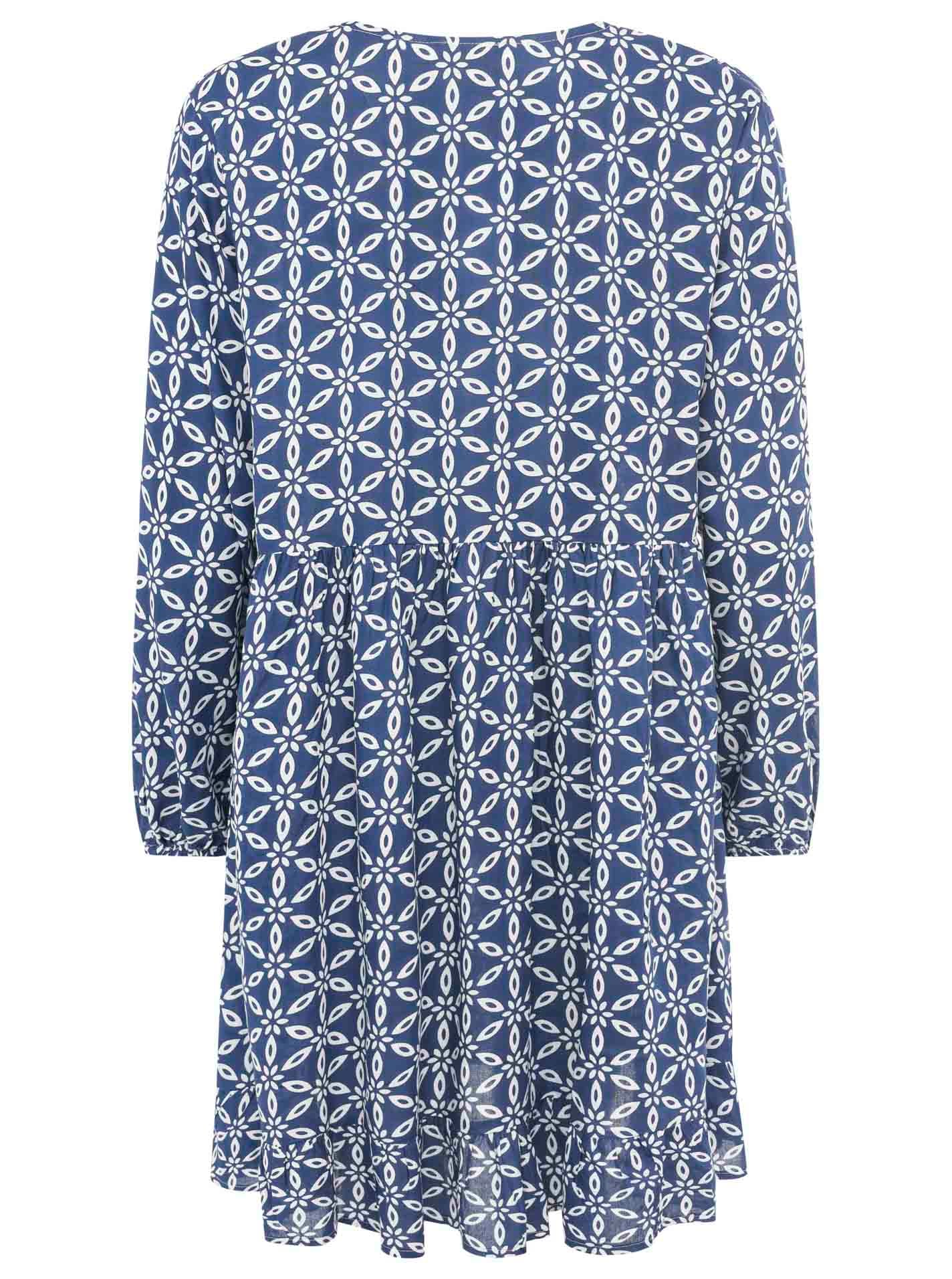 Zwillingsherz Sommerkleid »"Stargazing"«, mit Muster, langen Ärmeln und Tasseln