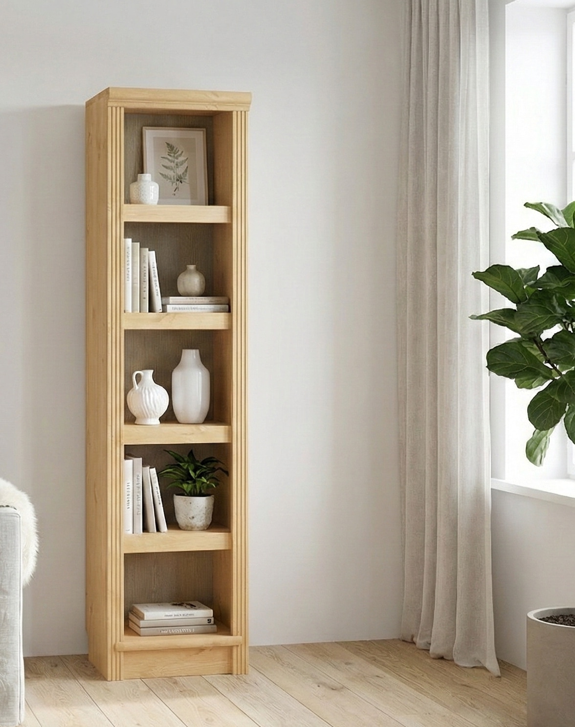 GOODproduct Standregal »Riga« aus massiver Kiefer, FSC®-zertifiziert, made in Europe