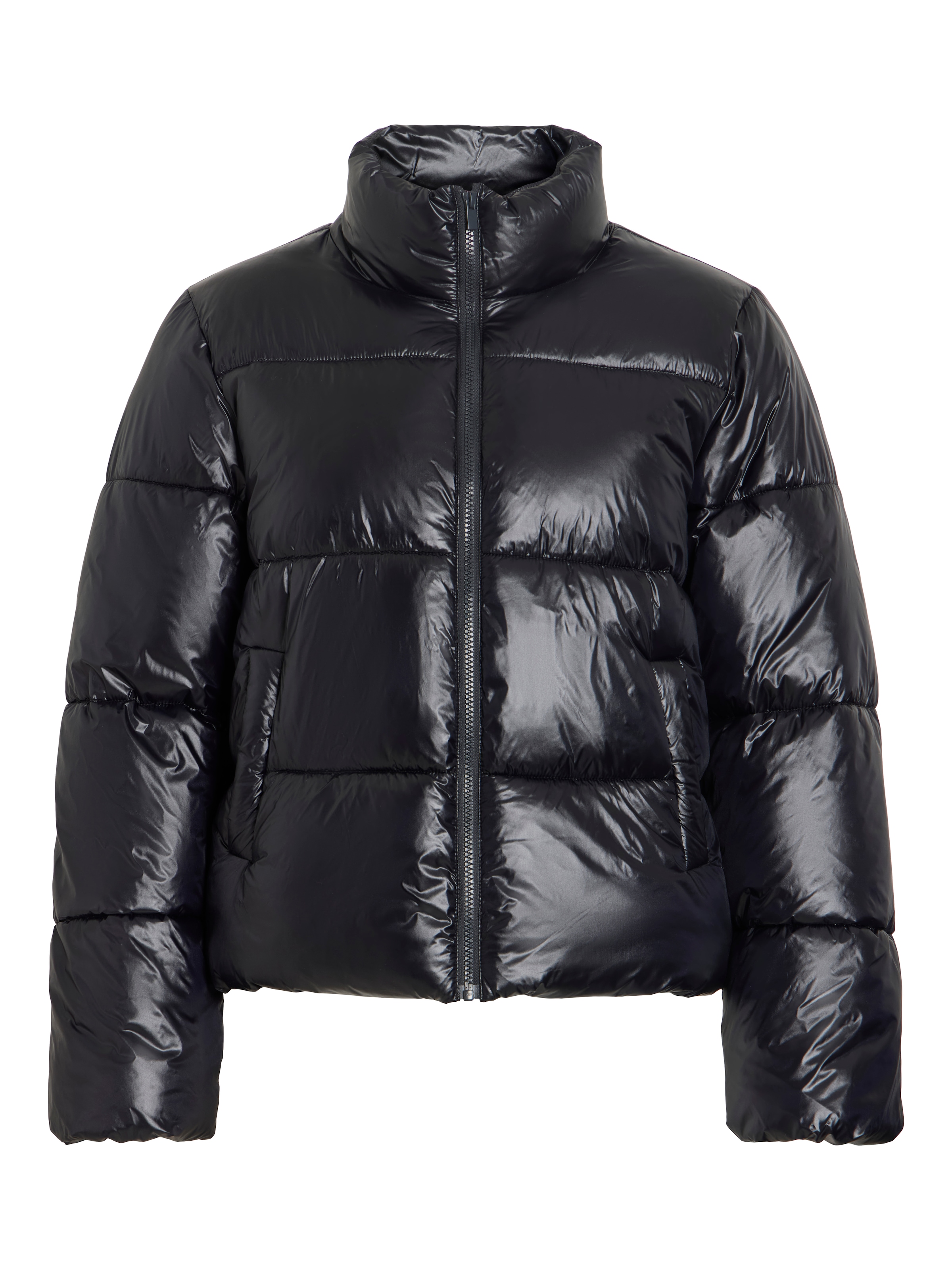 Vila Veste matelassée »VILYCHEE L/S SHORT PUFFER/TB« Kunstfaser, hoher Stehkragen