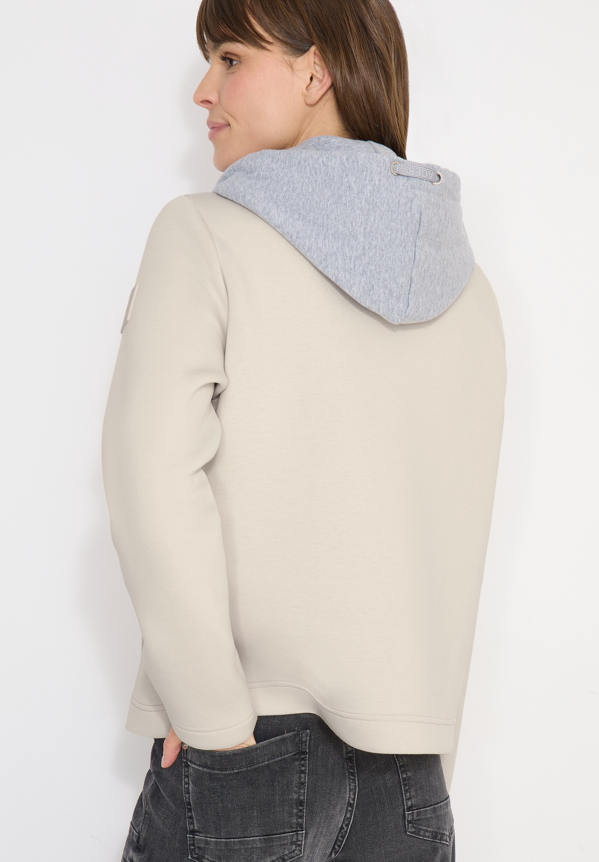 Cecil Cabanjacke mit Kapuze mit Reverskragen und Kapuze