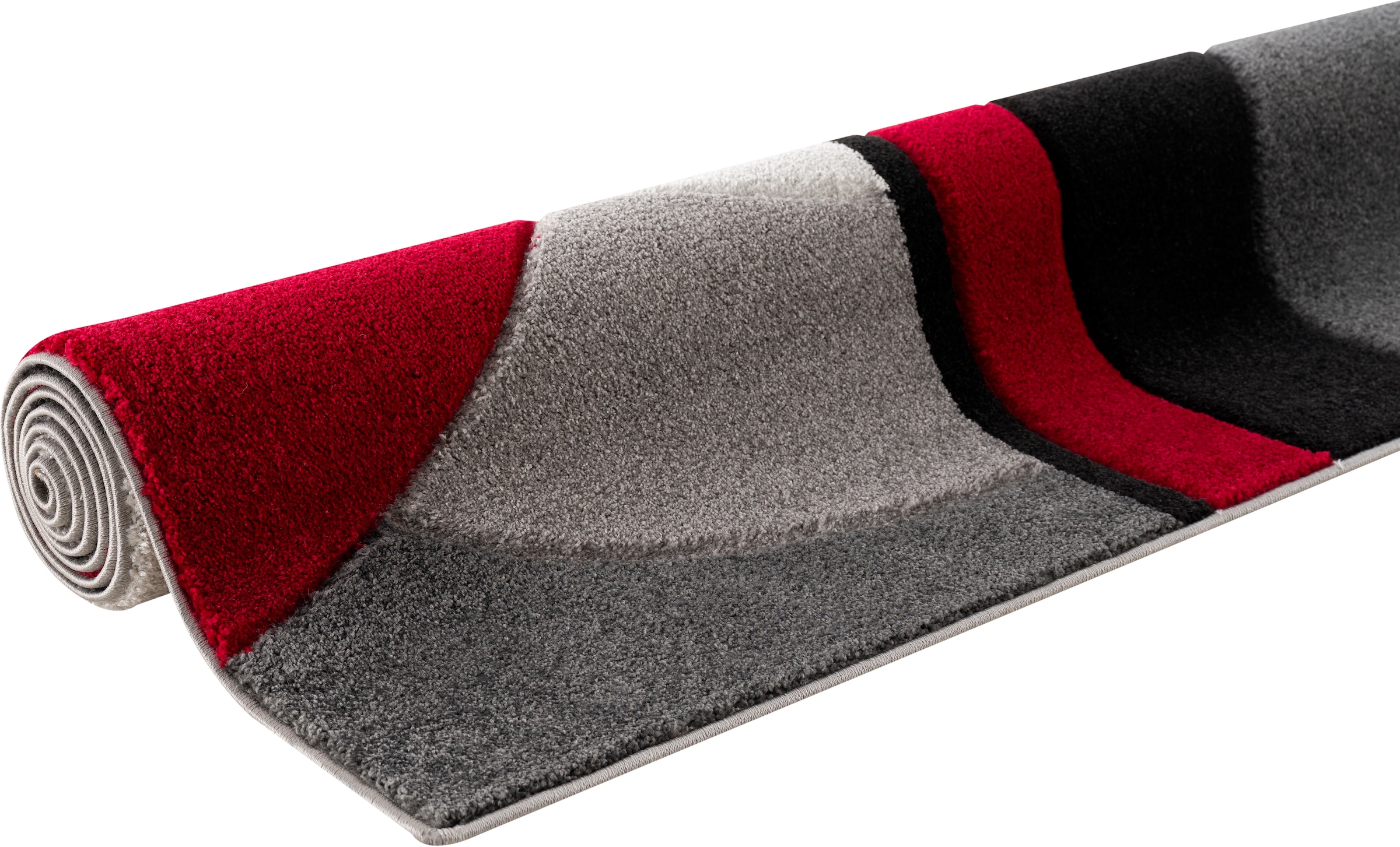 Wellen-Design, Konturenschnitt, auf versandkostenfrei Teppich Wende-Teppich mit andas handgearbeitetem »Neele«, rechteckig,