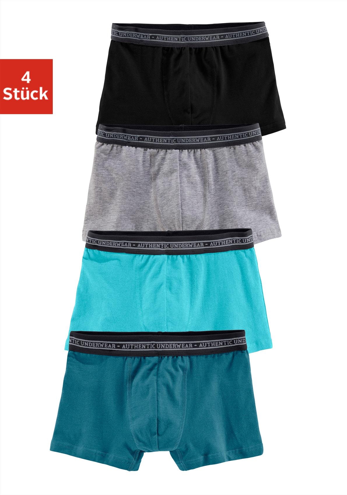 Image of AUTHENTIC LE JOGGER Boxer "Boxershorts für Jungen" Packung, 4 Stk. in klassischer Passform mit Webbund