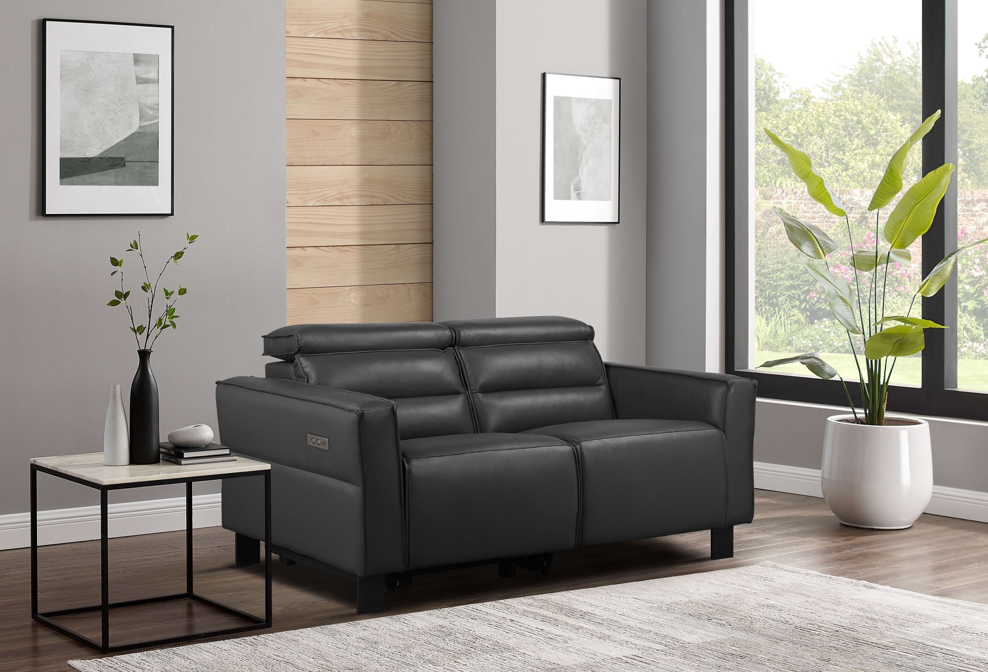 Home affaire 2-Sitzer »Carpari, 162 cm, mit manueller od. elektrischer Relaxfunktion« (USB A/C), sowie Kopfteilverstellung