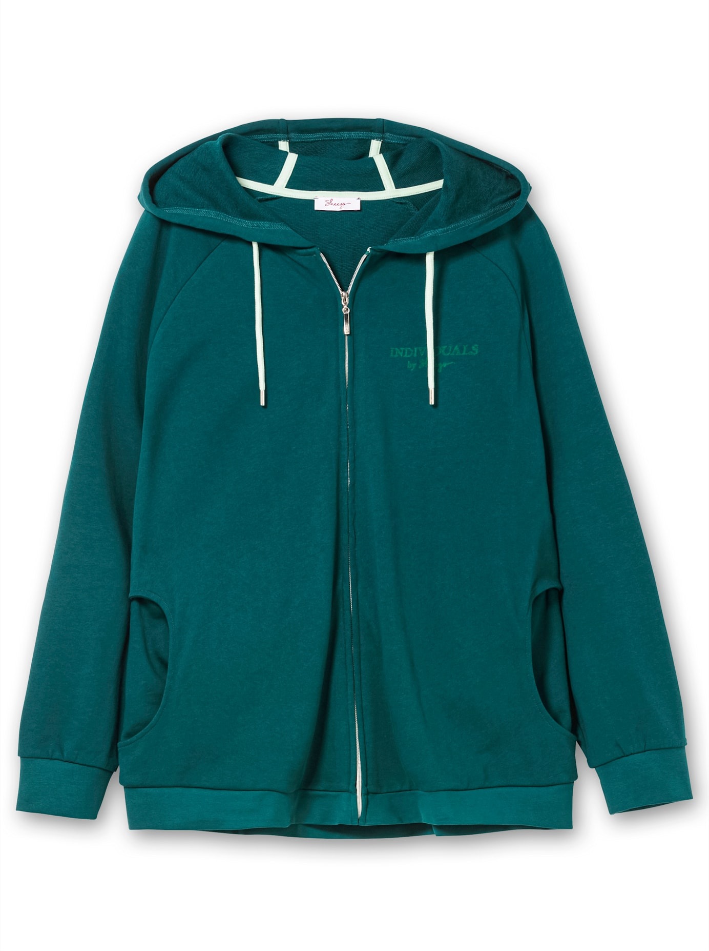 Sheego Shirtjacke »Kapuzensweatjacke«, (1 tlg.)