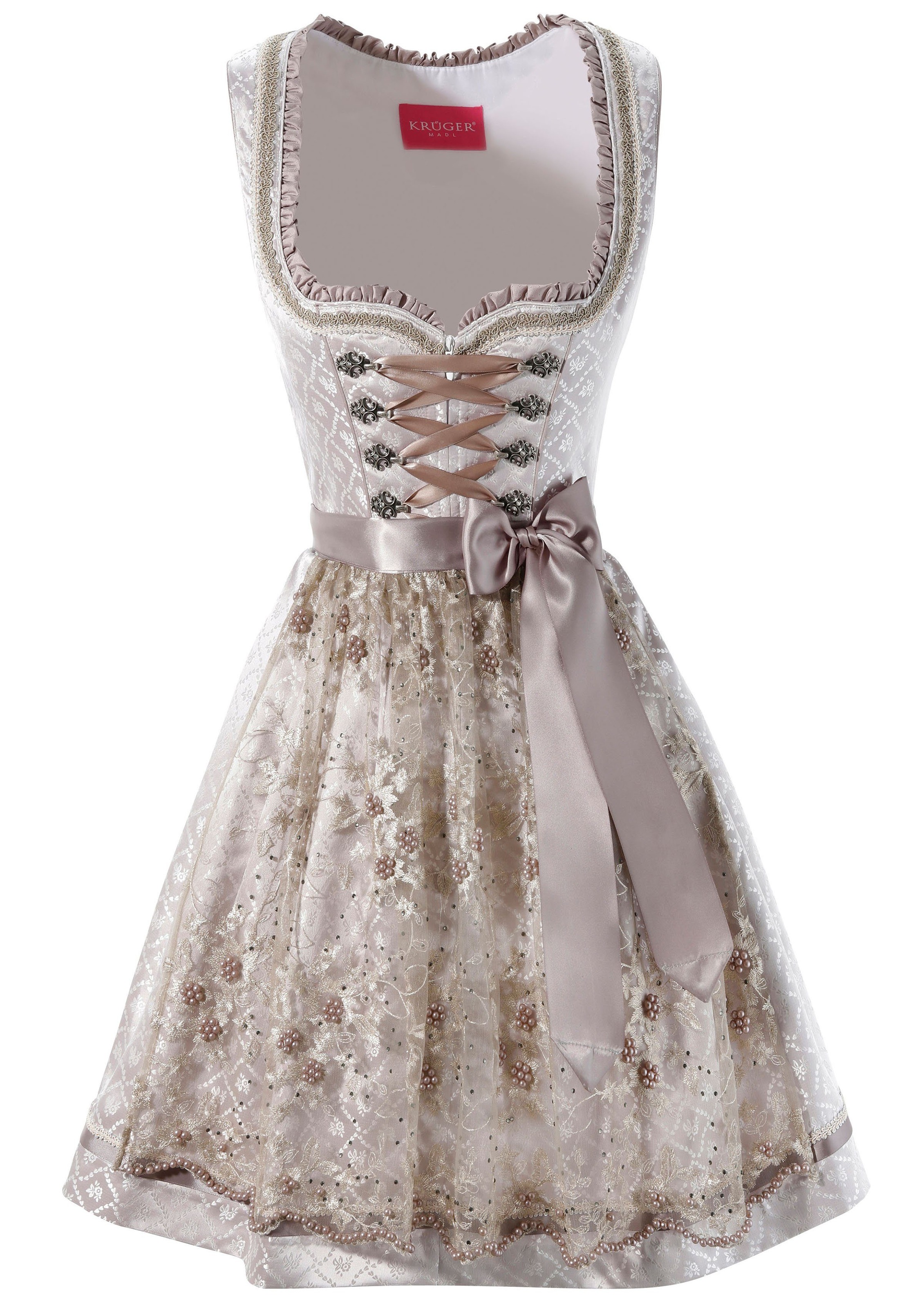 Image of Krüger Madl Dirndl »Nena«, (2 tlg.), Damen, midi mit Perlenschürze bei Ackermann Versand Schweiz