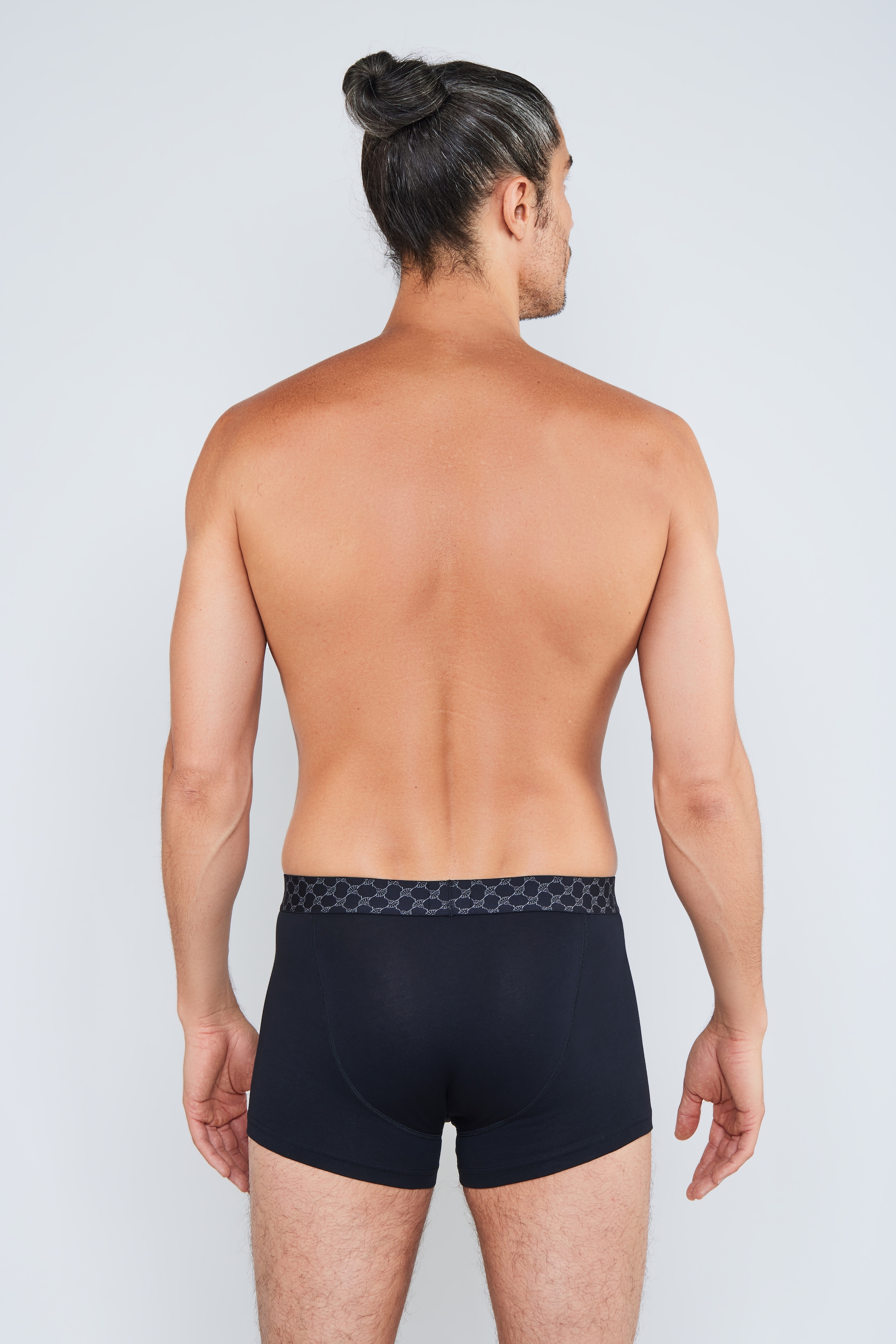 JOOP! Boxershorts »Everyday« 3er Pack,  Baumwoll-Mix, Cornflower-Design-Bund, elastisch, ohne Eingriff