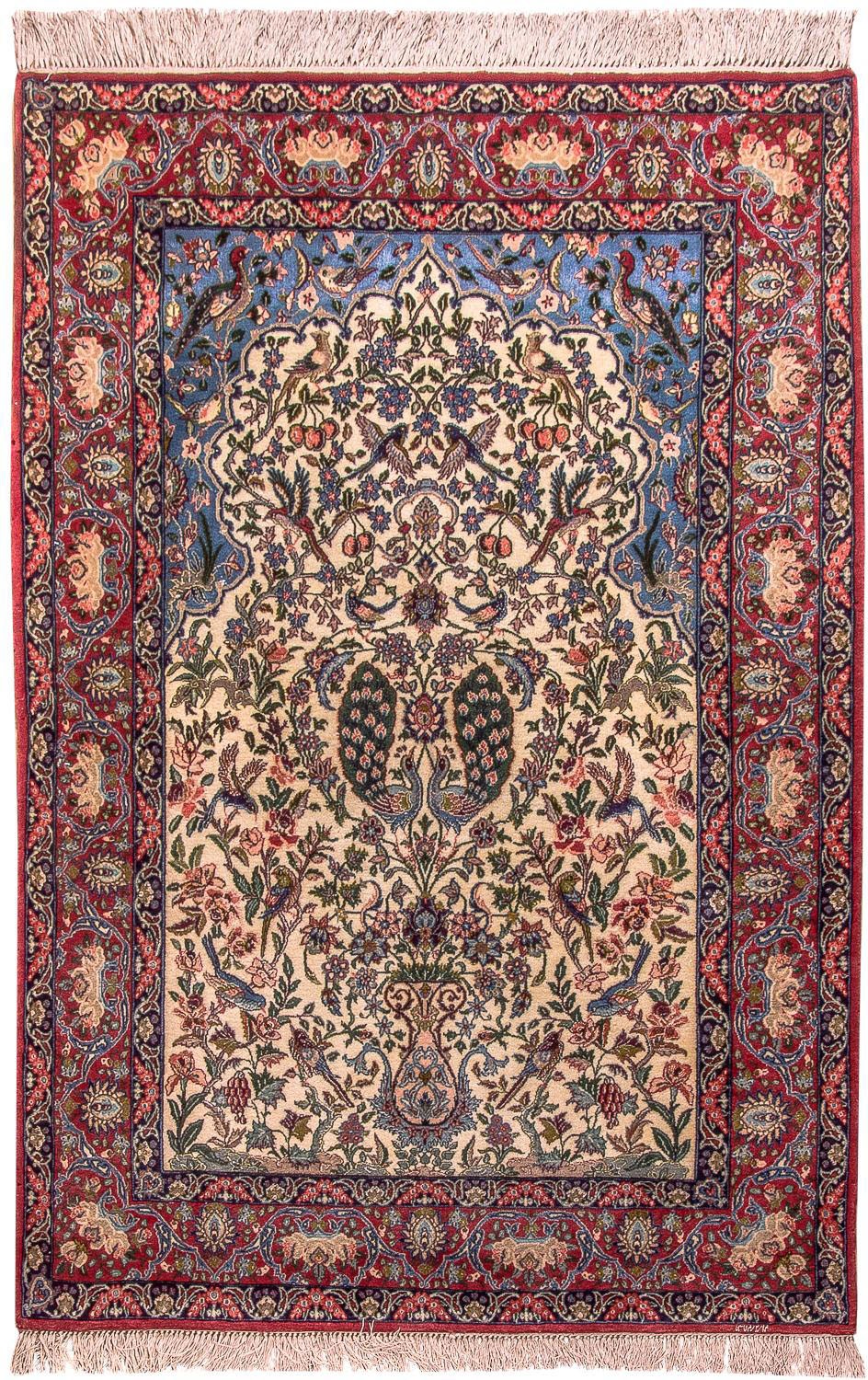 Image of morgenland Teppich »Isfahan Teppich handgeknüpft beige«, rechteckig, 6 mm Höhe, handgeknüpft bei Ackermann Versand Schweiz