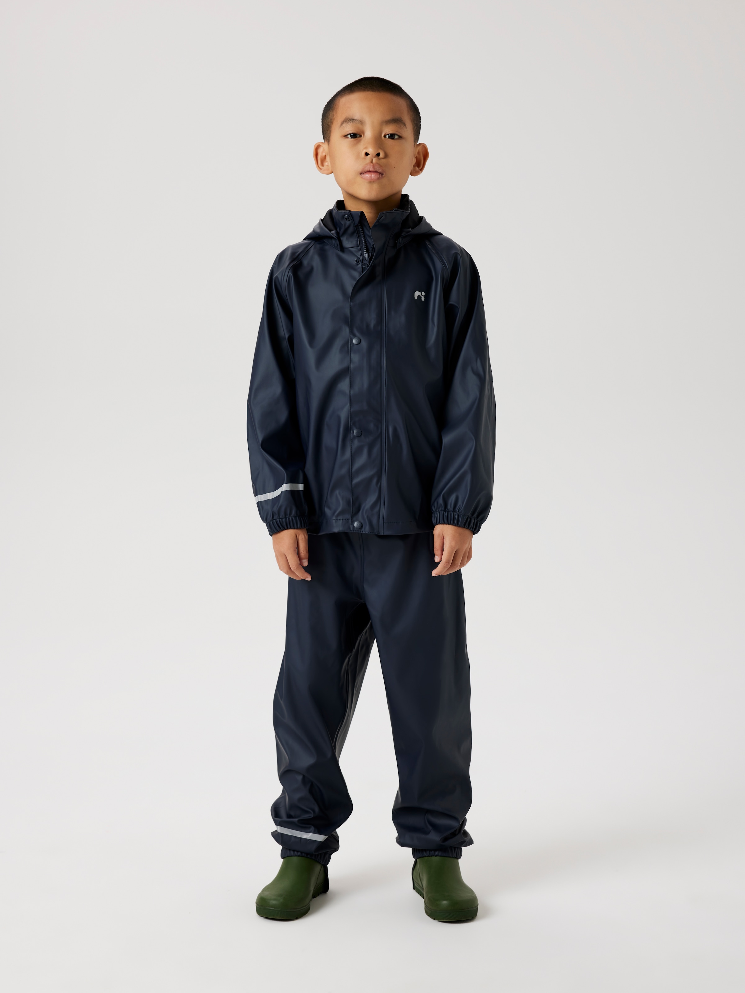 Name It Regenmantel »NKNDRY10 für Mädchen mit Regenjacke und Hose im Set«, (Set, 2 tlg.), unifarben, casual, regular fit, Kunstfaser, Web