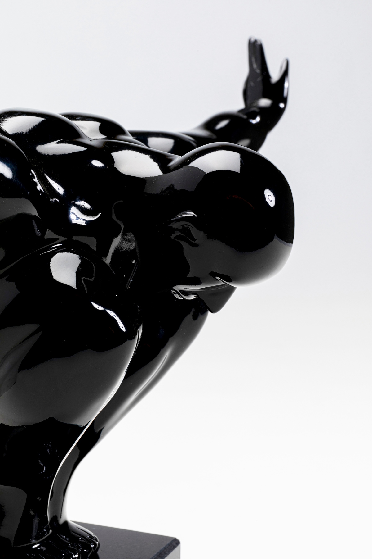 Kare Design Objet décoratif »Deko Objekt Athlet Black Small 43cm«