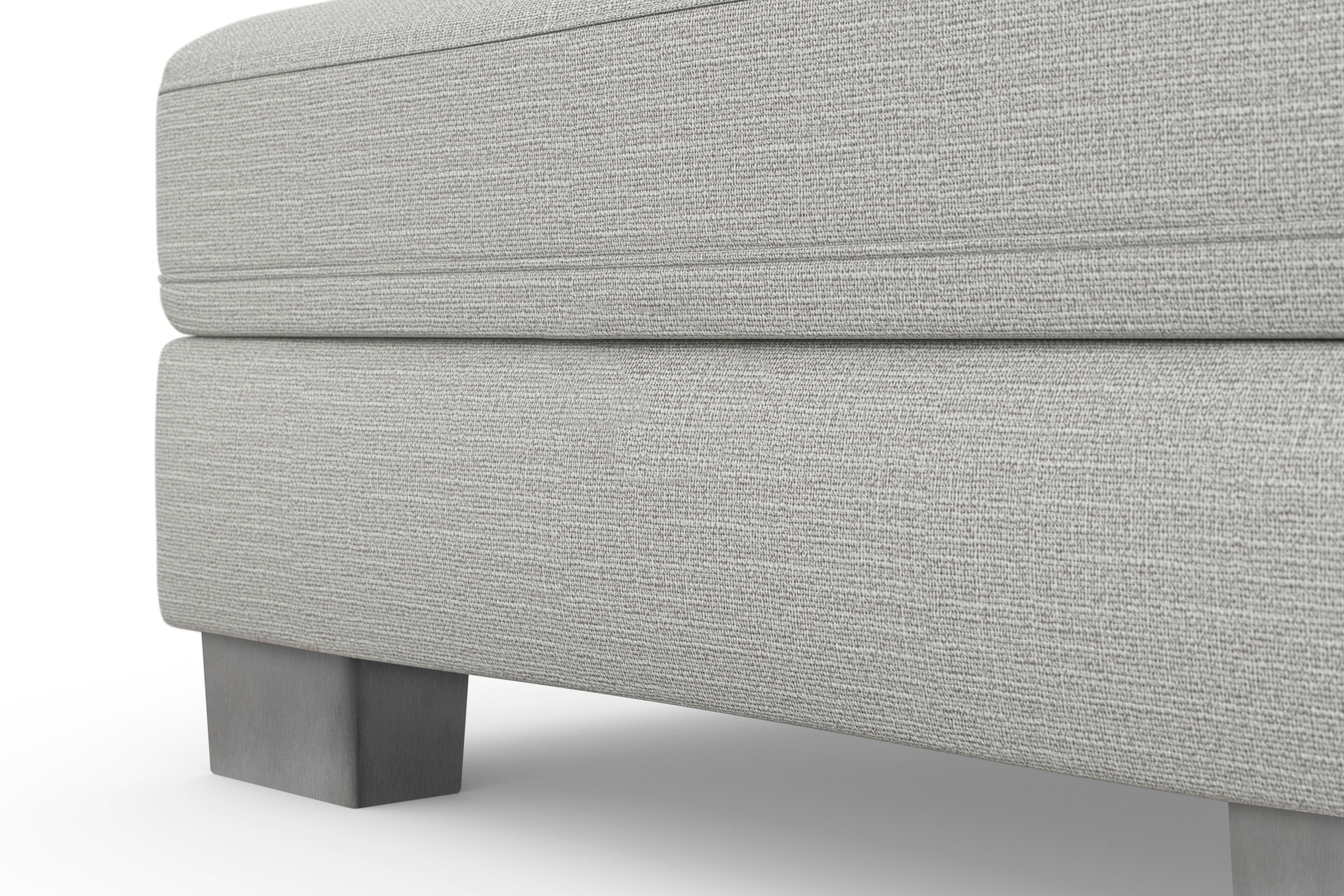 sit&more Wohnlandschaft »Dundee U-Form« mit Federkern und Edelstahlfüssen, wahlweise mit Kopfteilverstellung