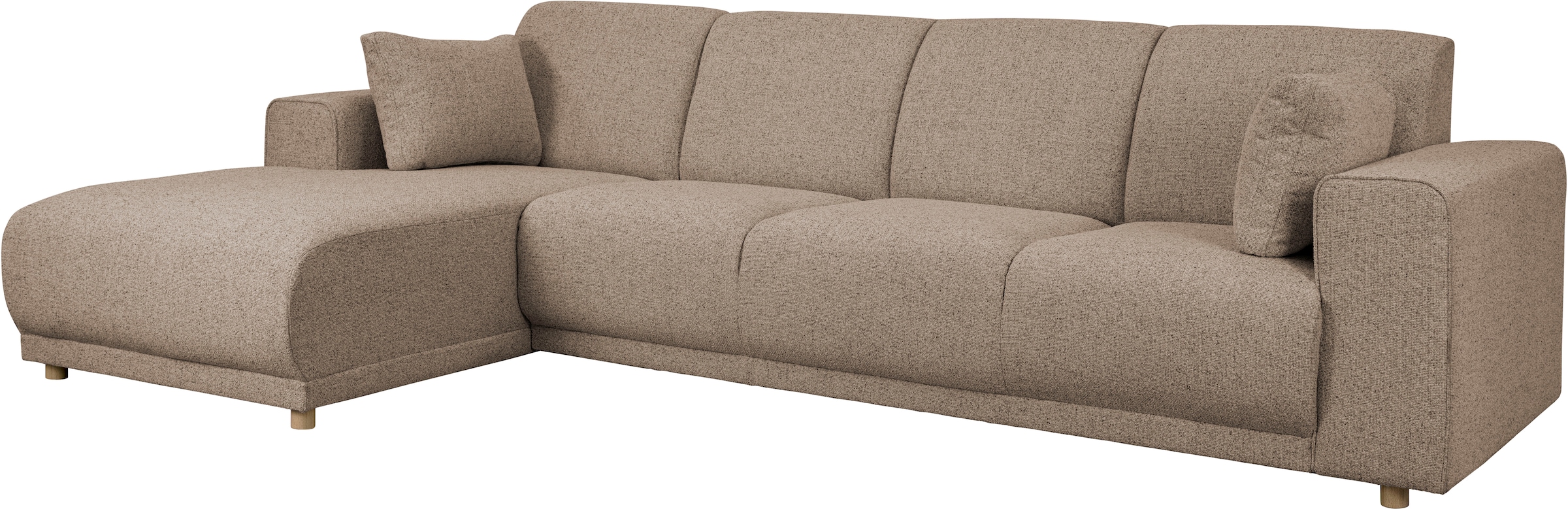 Home affaire Ecksofa »LEMPS wahlweise Recamiere links oder rechts L-Form«, incl. Zierkissen, Stellmasse 297x162 cm