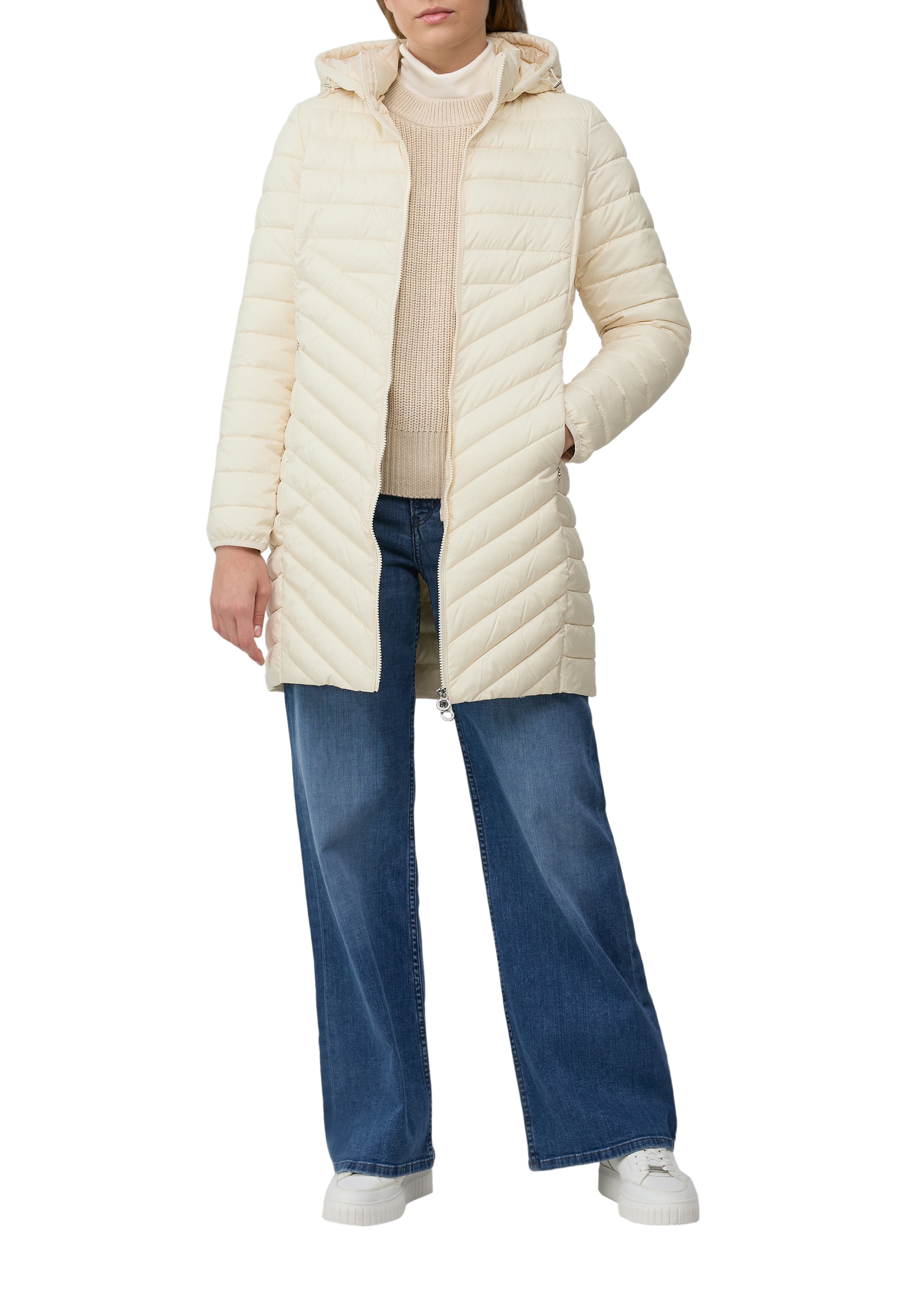 s.Oliver Manteau matelassé im Slim Fit, abnehmbare Kapuze