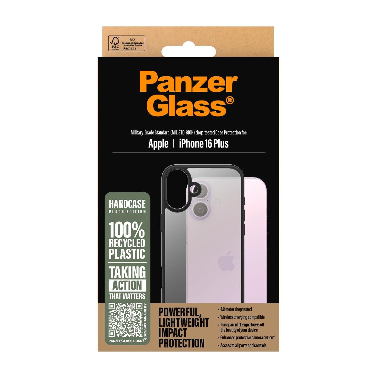 CARE by PanzerGlass Housse pour téléphone portable »HardCase für Apple iPhone 16 Plus« Backcover, Schutzhülle, Handyschutzhülle, Case, Schutzcase, stossfest