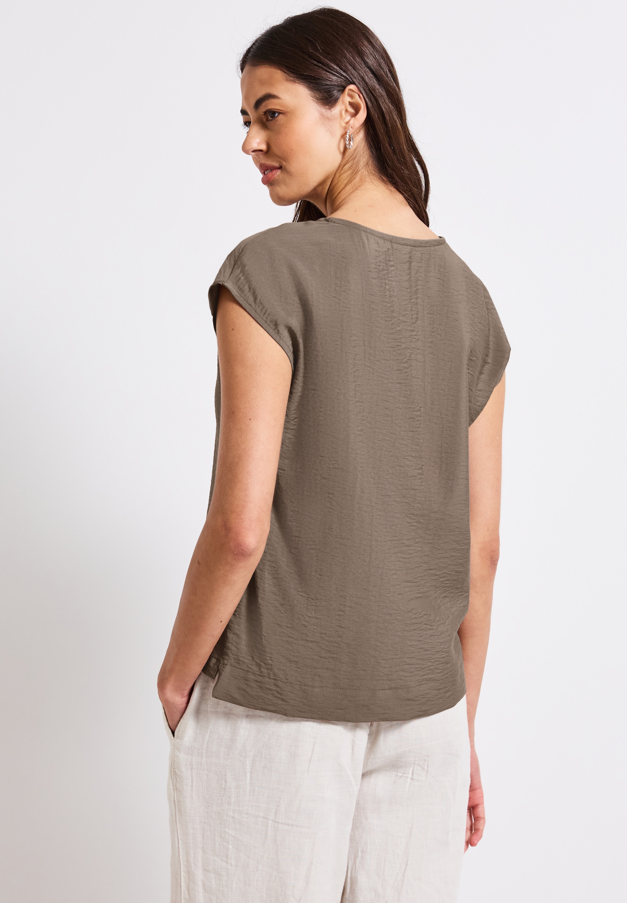 STREET ONE Shirtbluse, mit V-Neck