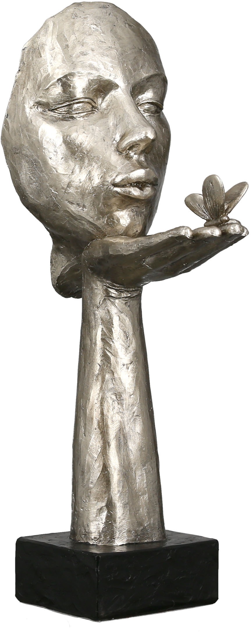 Image of GILDE Dekofigur "Skulptur Desire, antikfinish" silberfarben, Polyresin