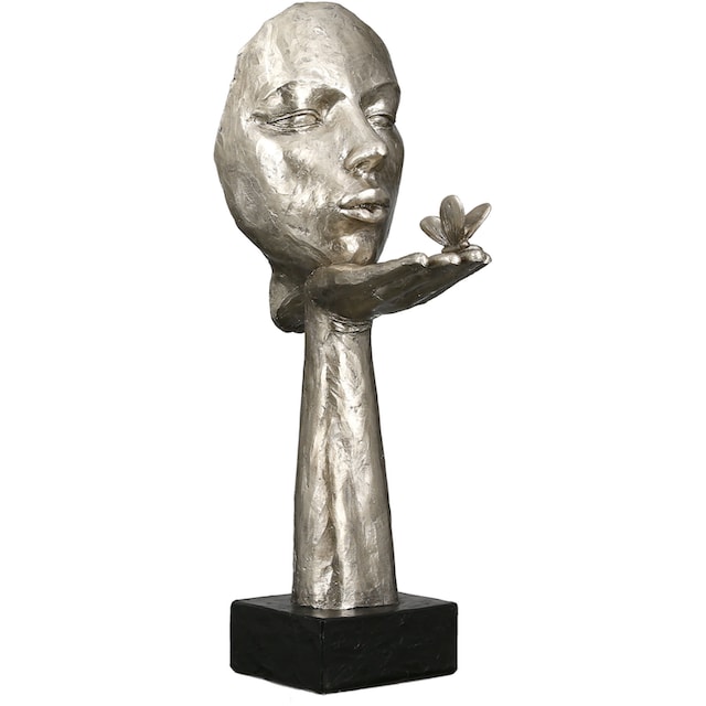 GILDE Dekofigur »Skulptur Desire, antikfinish«, silberfarben, Polyresin  kaufen