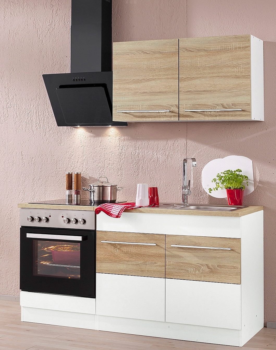 KOCHSTATION Spülenschrank »KS-Trient«, 100 cm breit, inkl. Einbauspüle